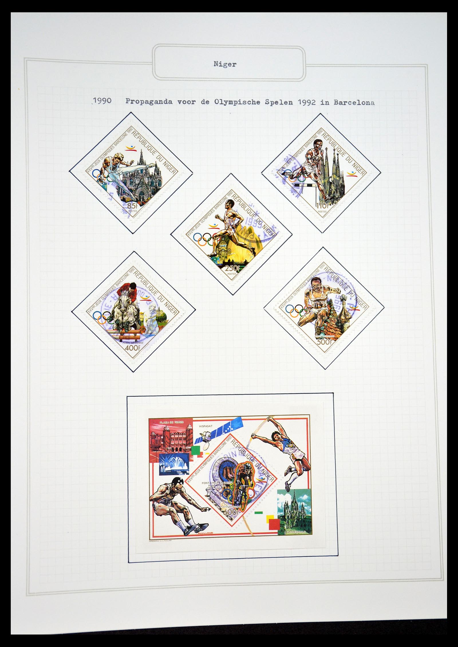 34460 0062 - Postzegelverzameling 34460 Motief Sport 1896-2018!