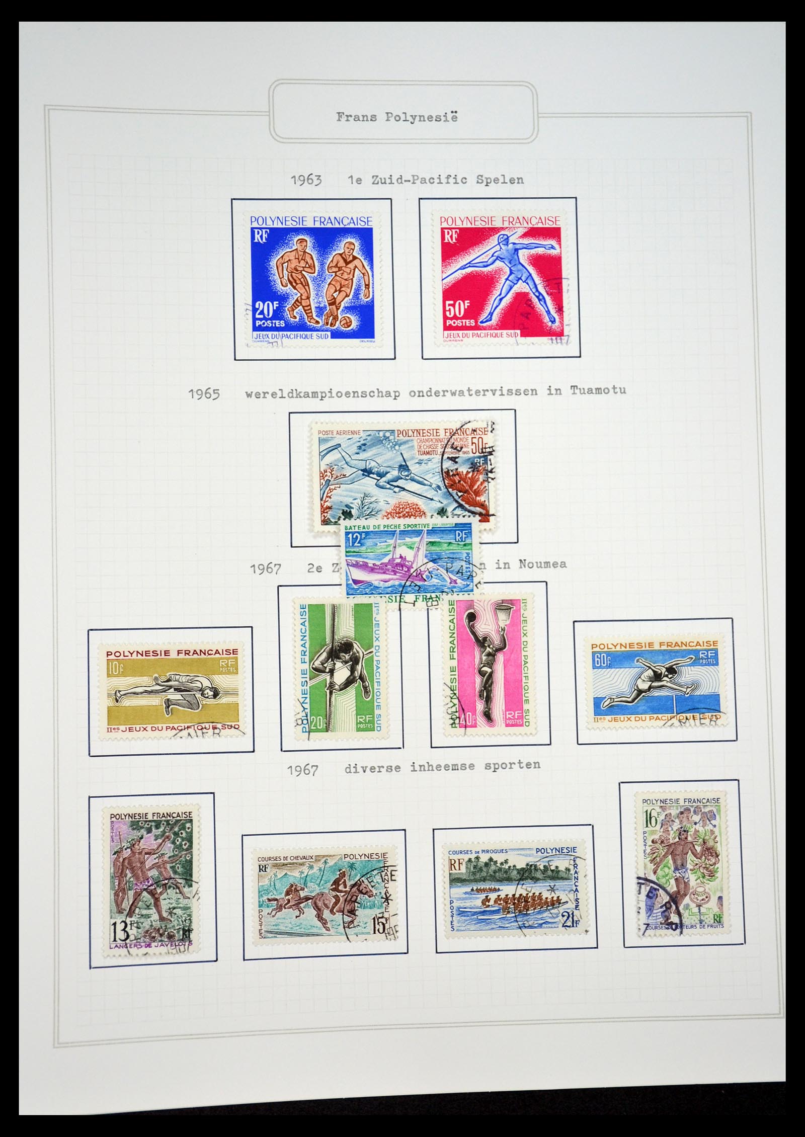 34460 0067 - Postzegelverzameling 34460 Motief Sport 1896-2018!