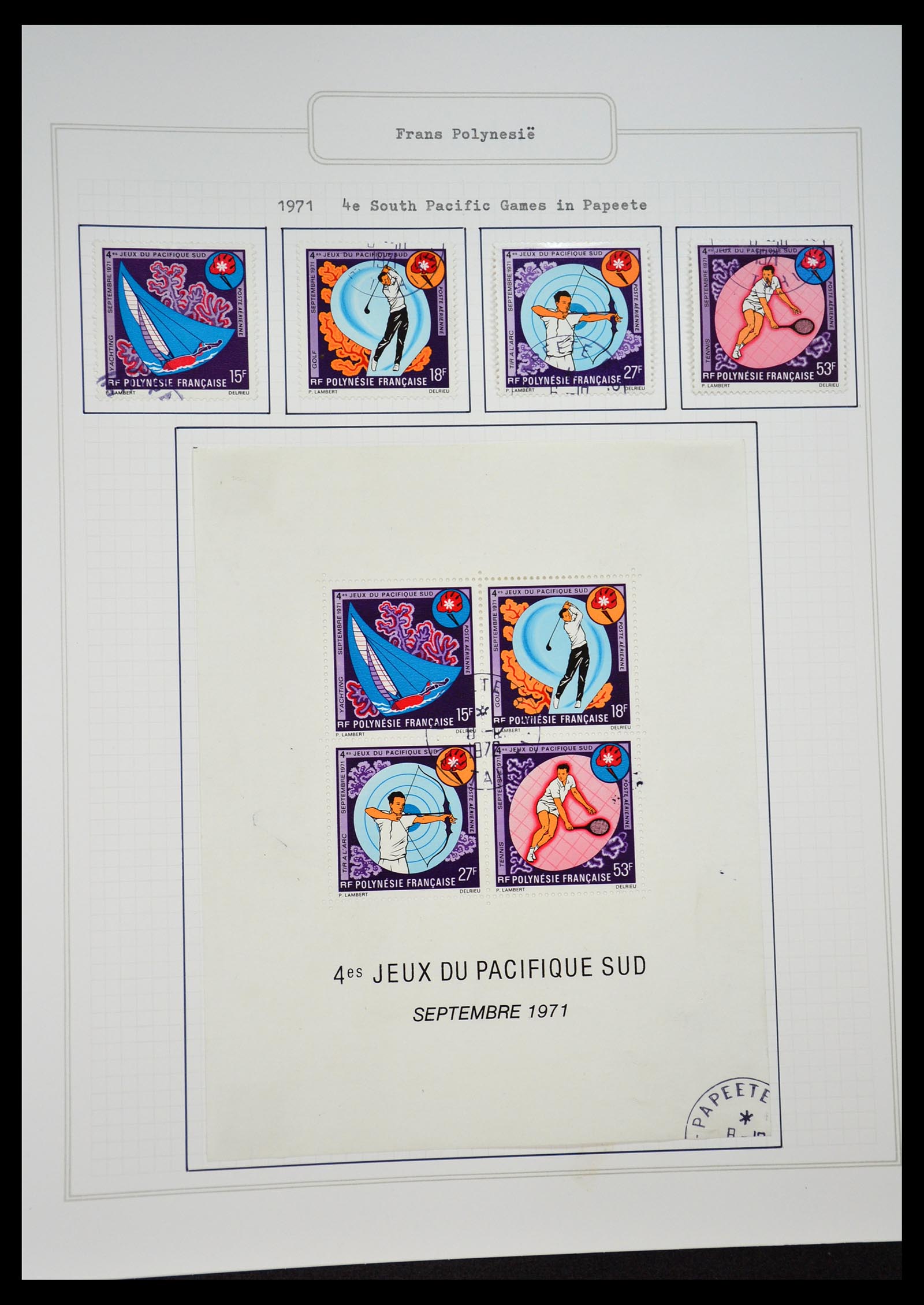 34460 0069 - Postzegelverzameling 34460 Motief Sport 1896-2018!