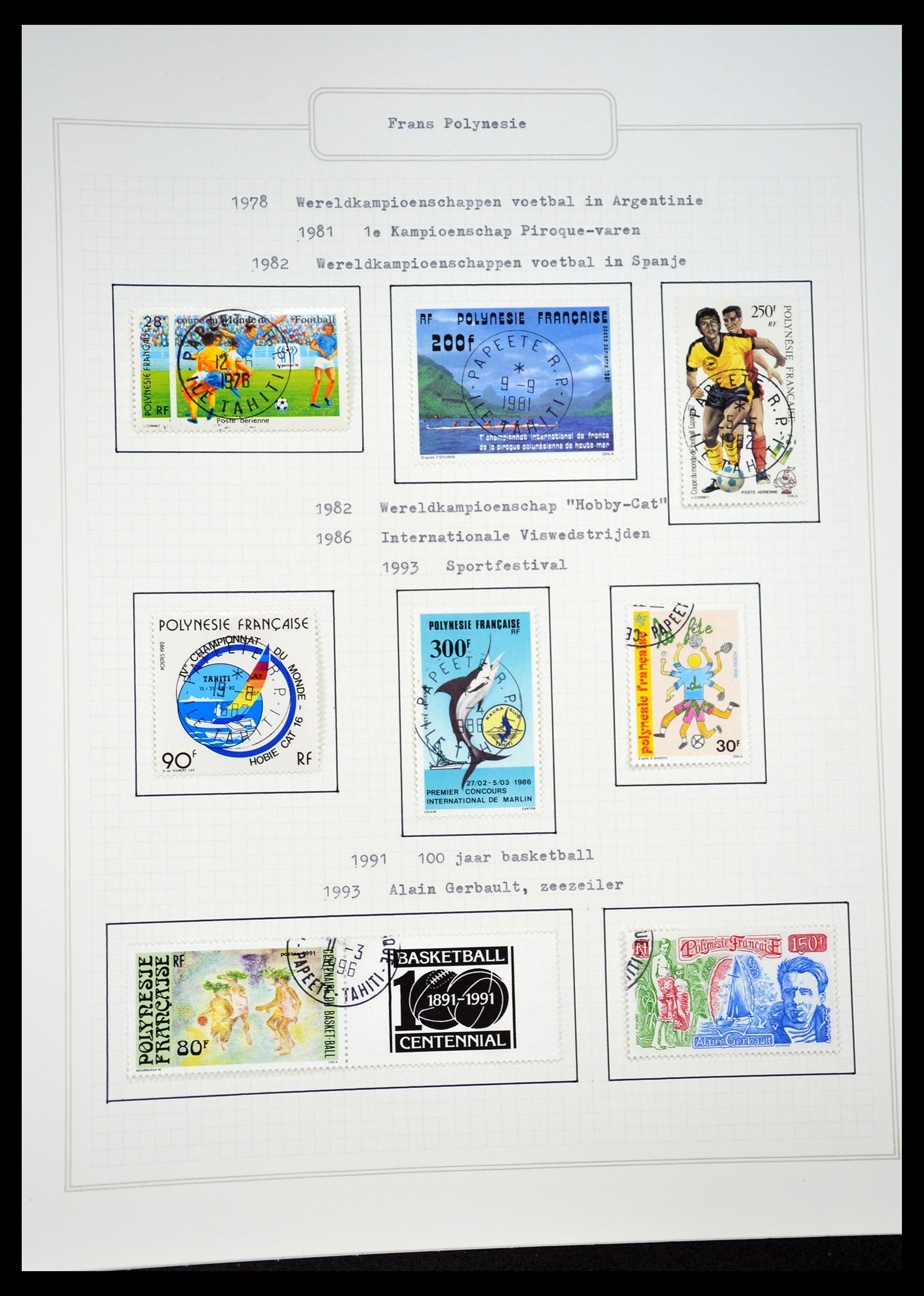 34460 0073 - Postzegelverzameling 34460 Motief Sport 1896-2018!