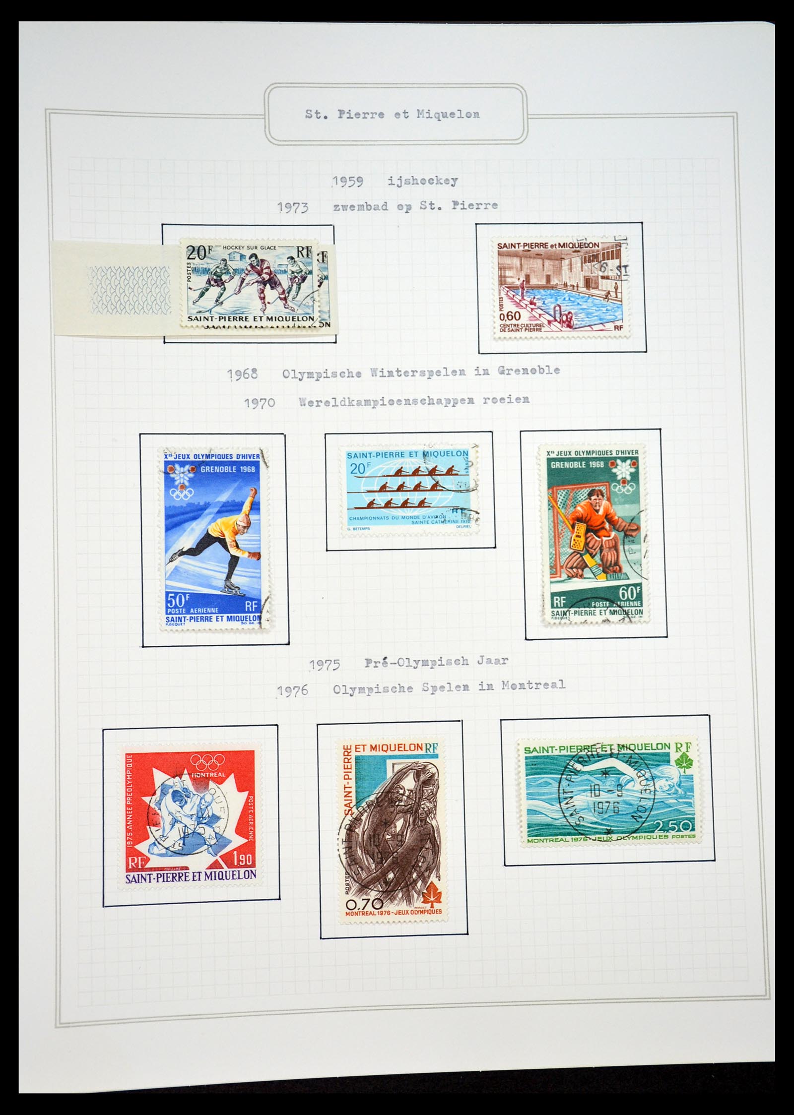 34460 0078 - Postzegelverzameling 34460 Motief Sport 1896-2018!