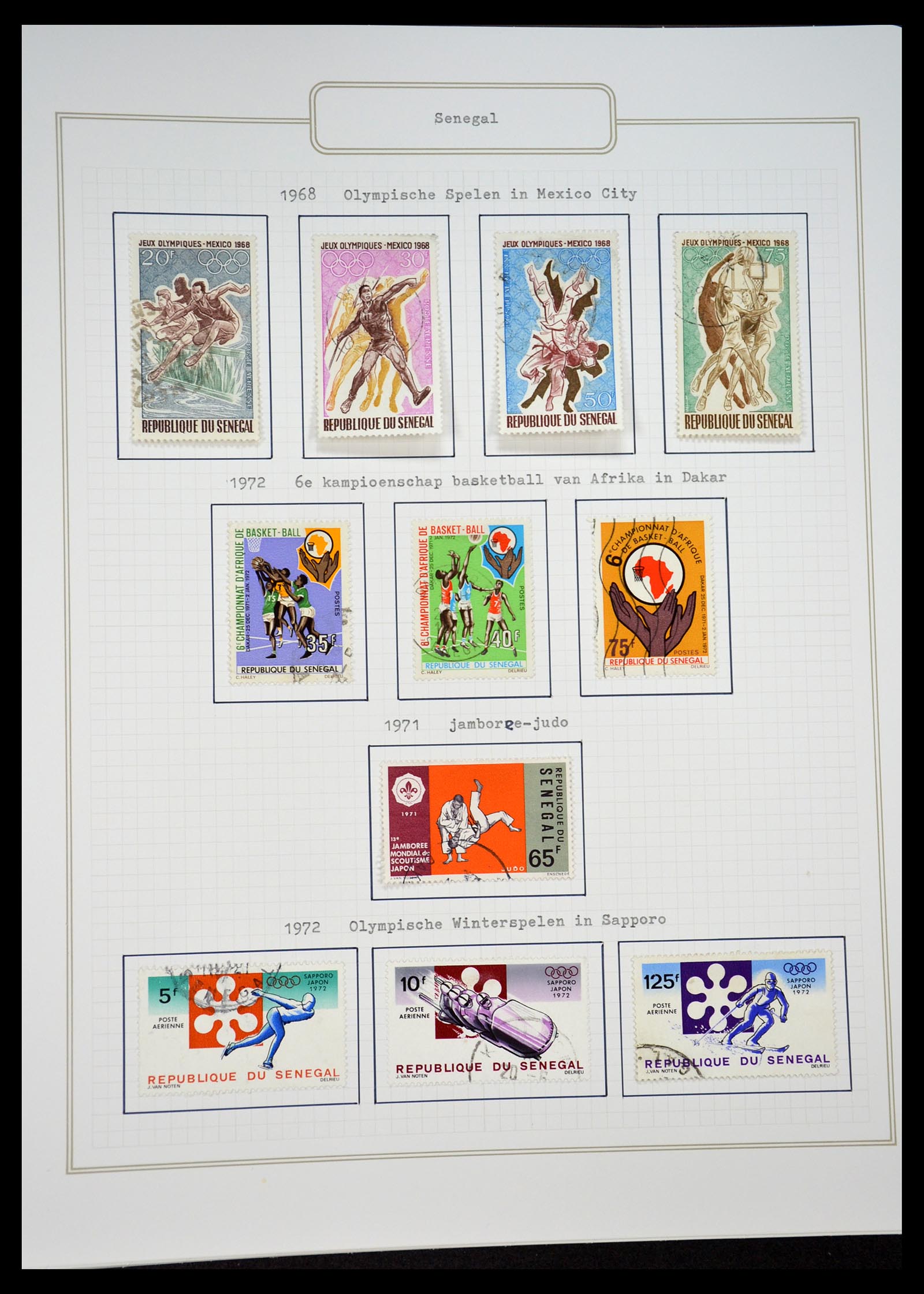 34460 0083 - Postzegelverzameling 34460 Motief Sport 1896-2018!