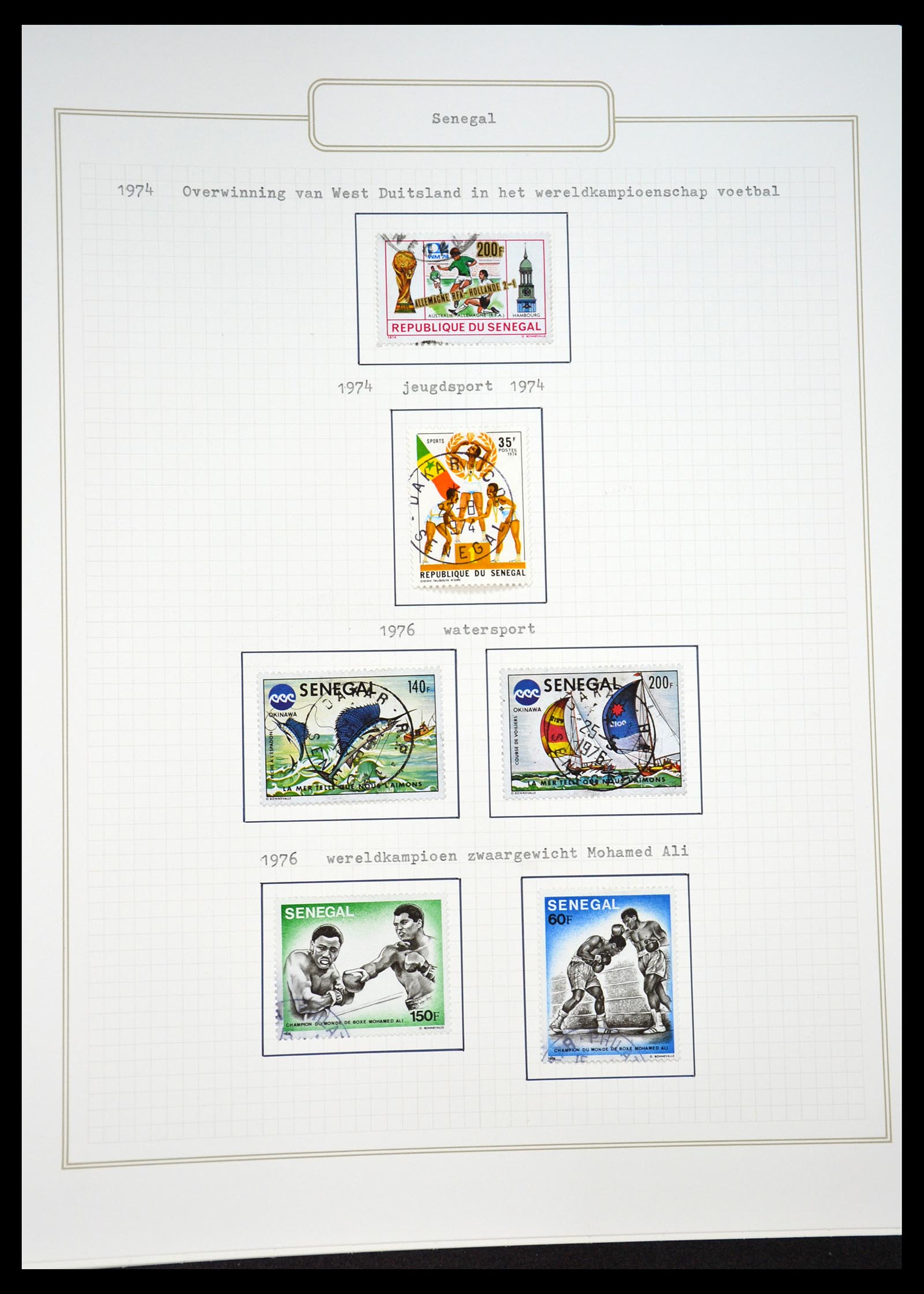 34460 0085 - Postzegelverzameling 34460 Motief Sport 1896-2018!