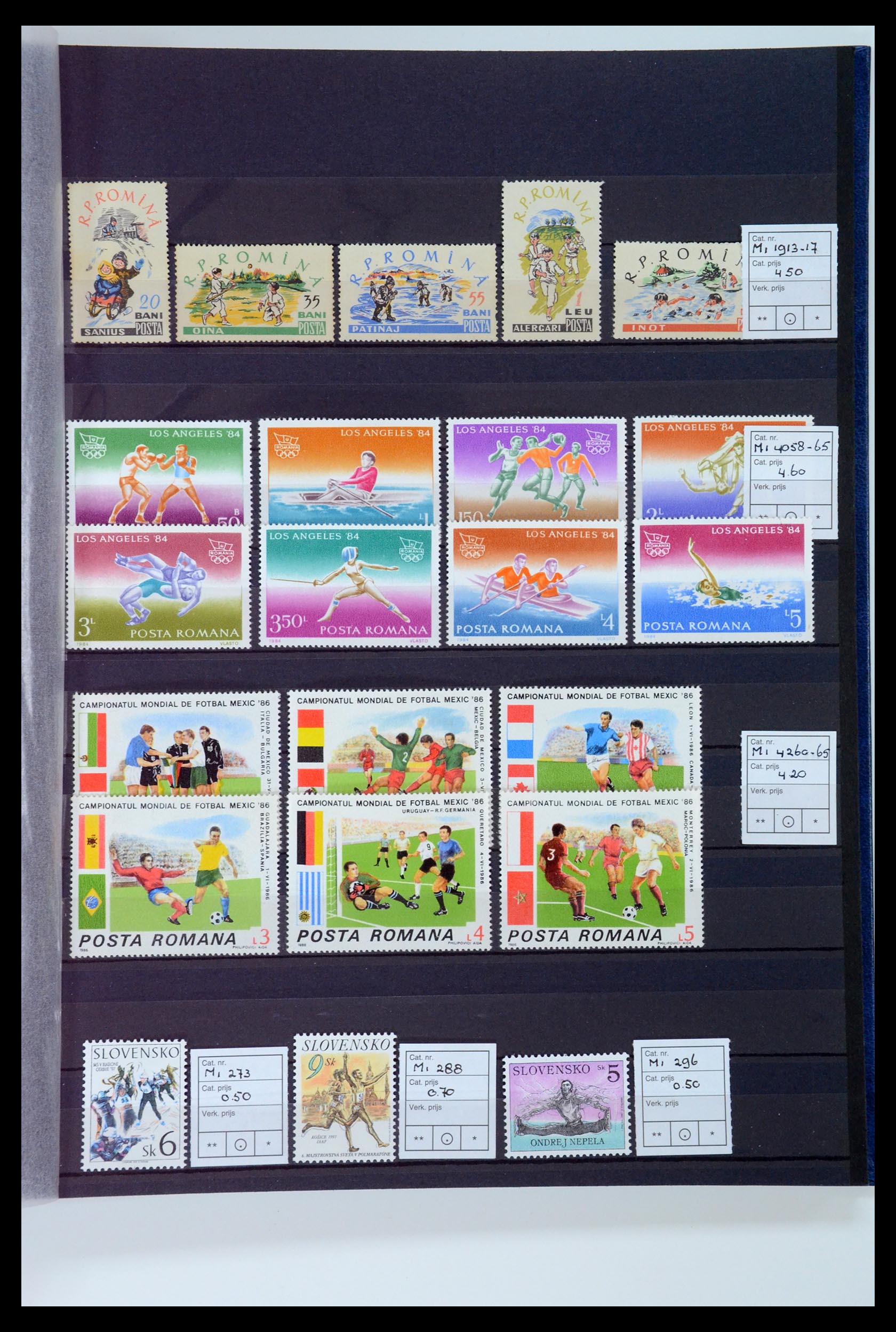 34460 6578 - Postzegelverzameling 34460 Motief Sport 1896-2018!