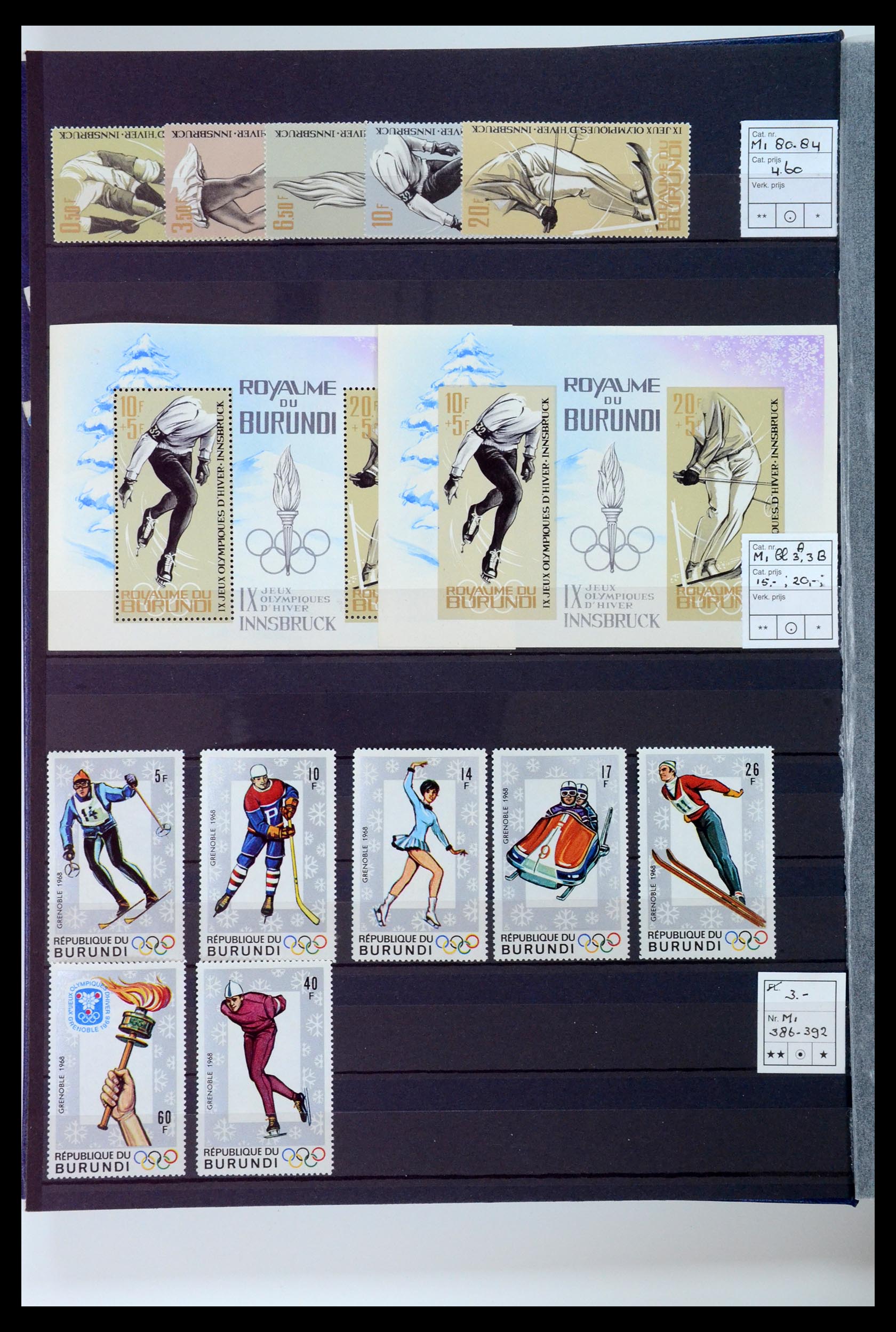 34460 6579 - Postzegelverzameling 34460 Motief Sport 1896-2018!