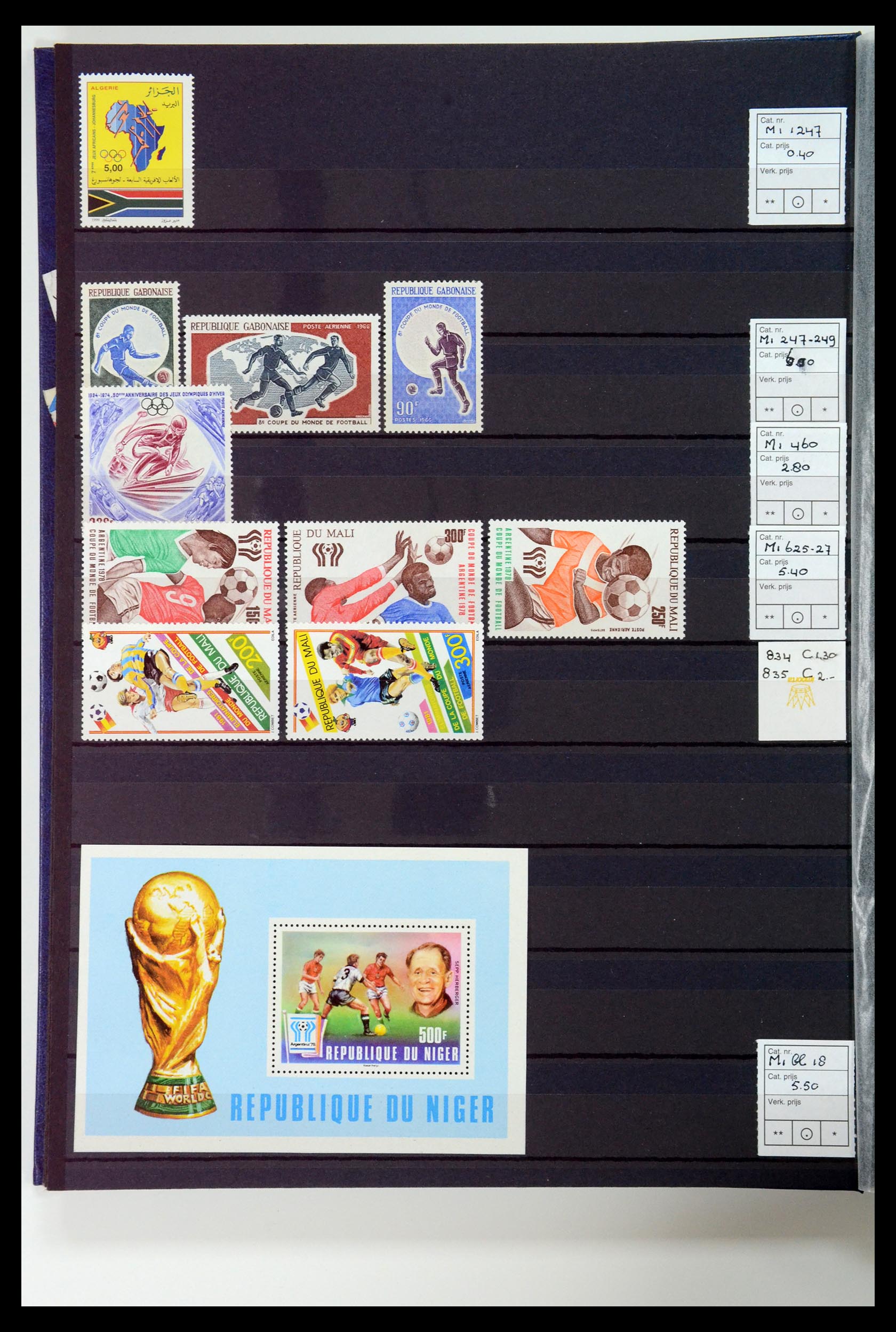 34460 6581 - Postzegelverzameling 34460 Motief Sport 1896-2018!