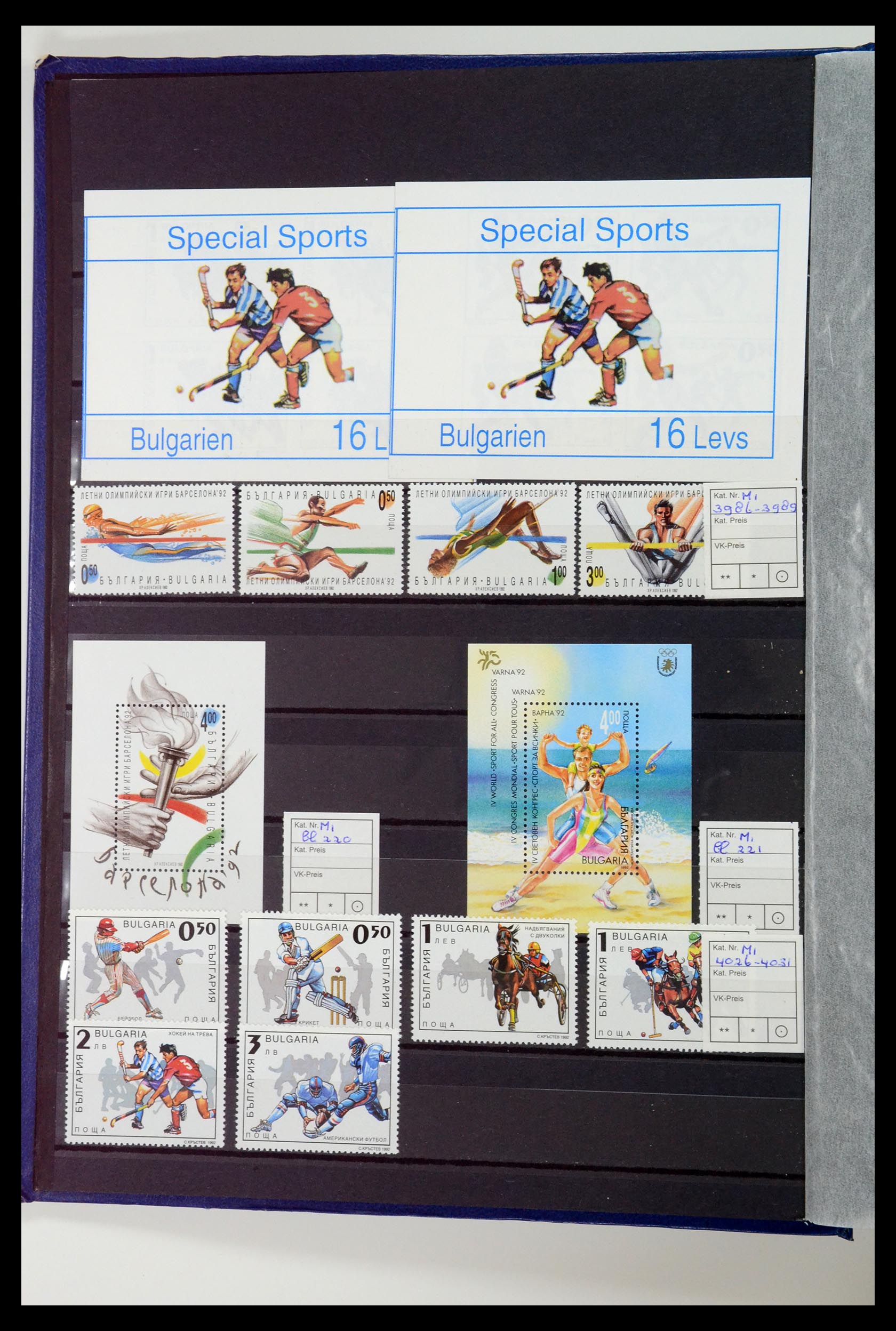 34460 6595 - Postzegelverzameling 34460 Motief Sport 1896-2018!