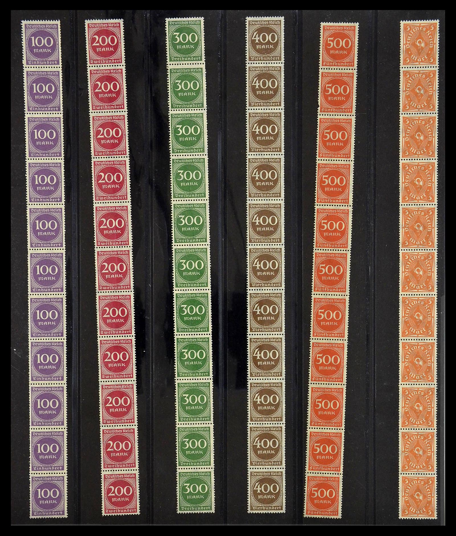 34461 004 - Stamp Collection 34461 Germany coil stamps 1910-2004.