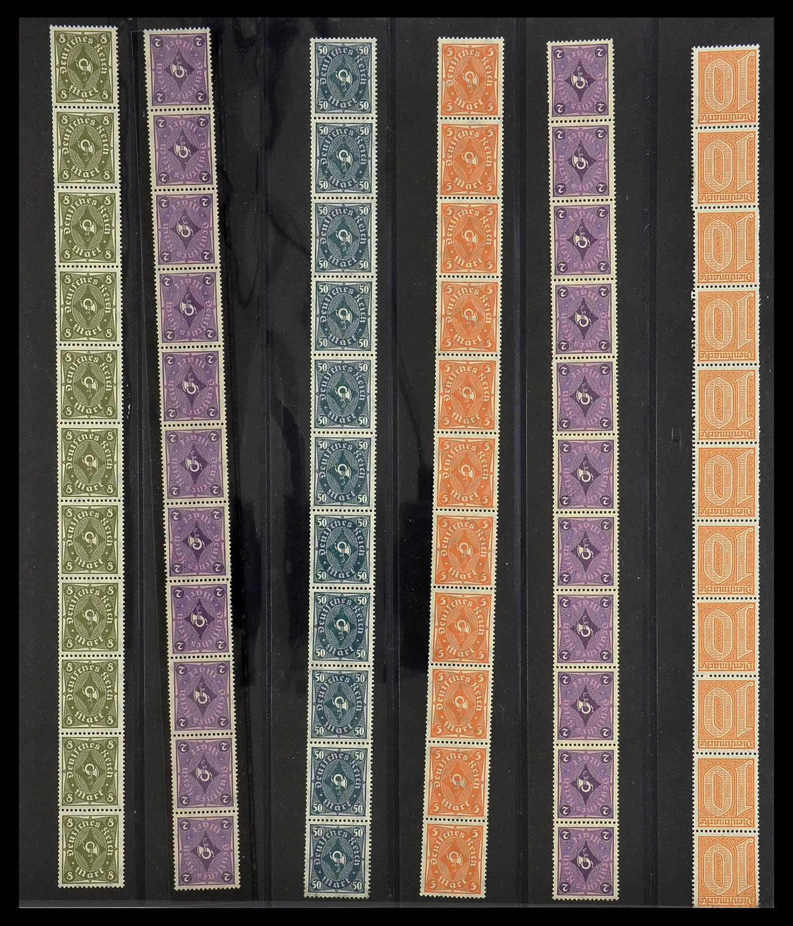 34461 005 - Postzegelverzameling 34461 Duitsland rolzegels 1910-2004.