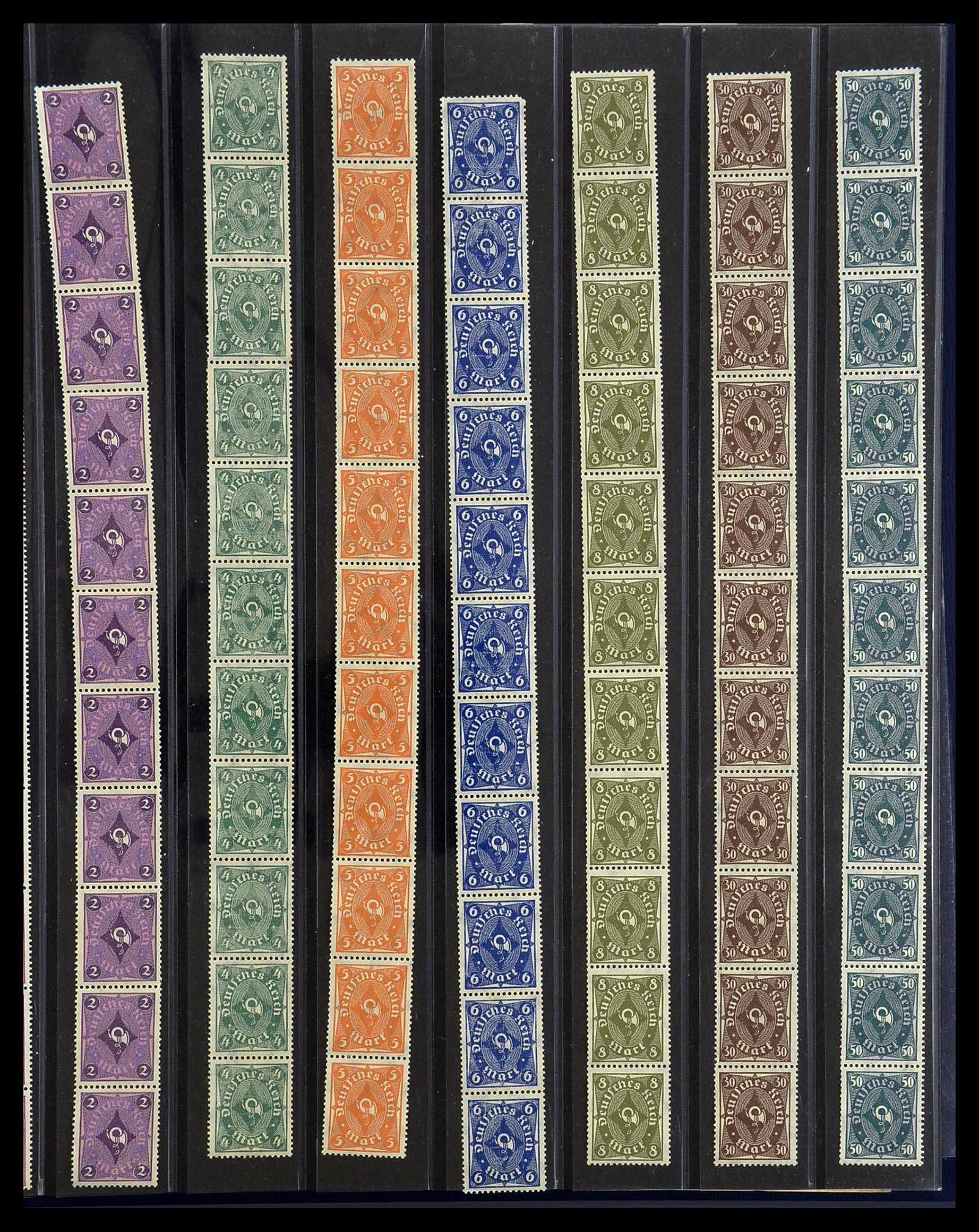 34461 012 - Stamp Collection 34461 Germany coil stamps 1910-2004.