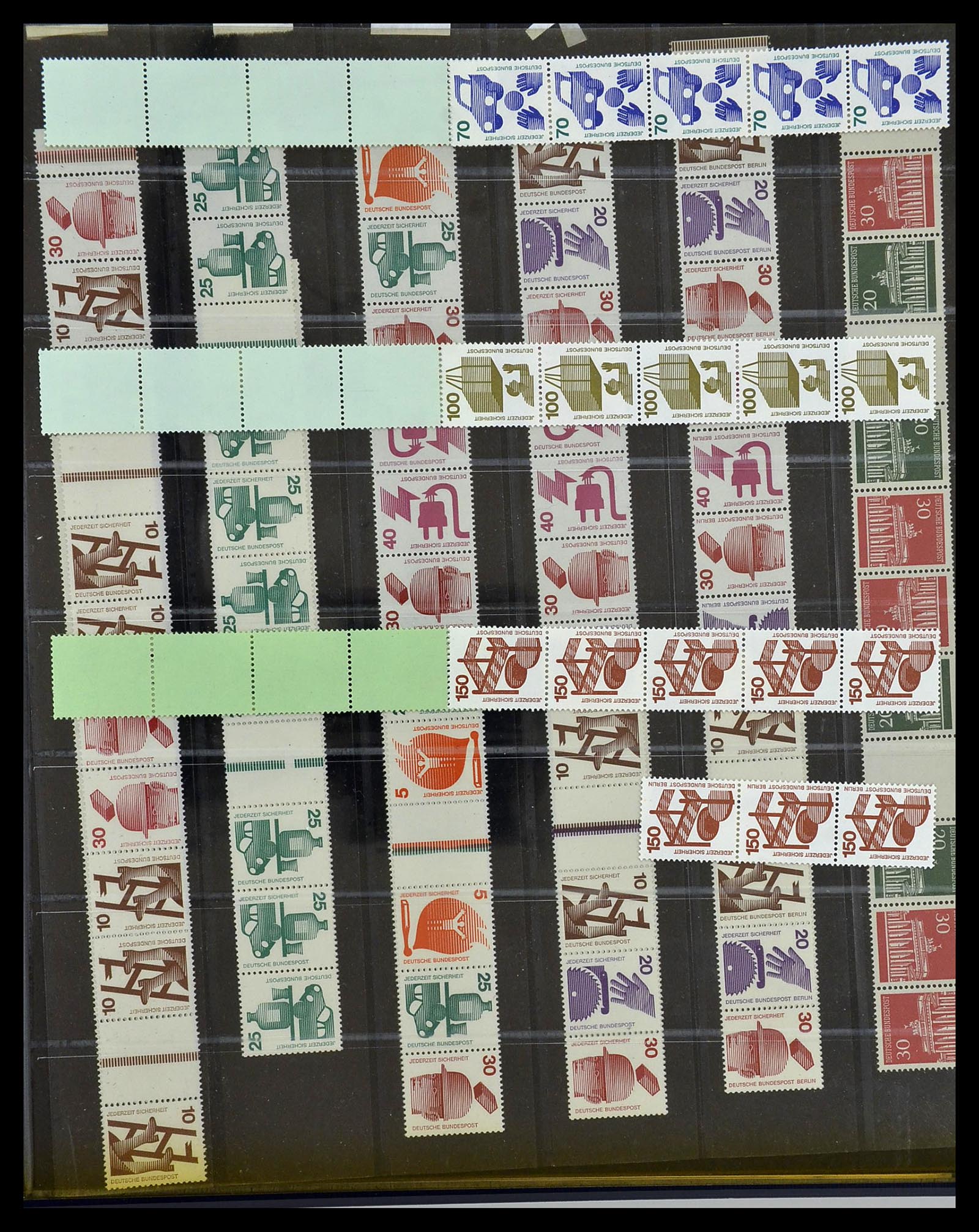 34461 015 - Stamp Collection 34461 Germany coil stamps 1910-2004.