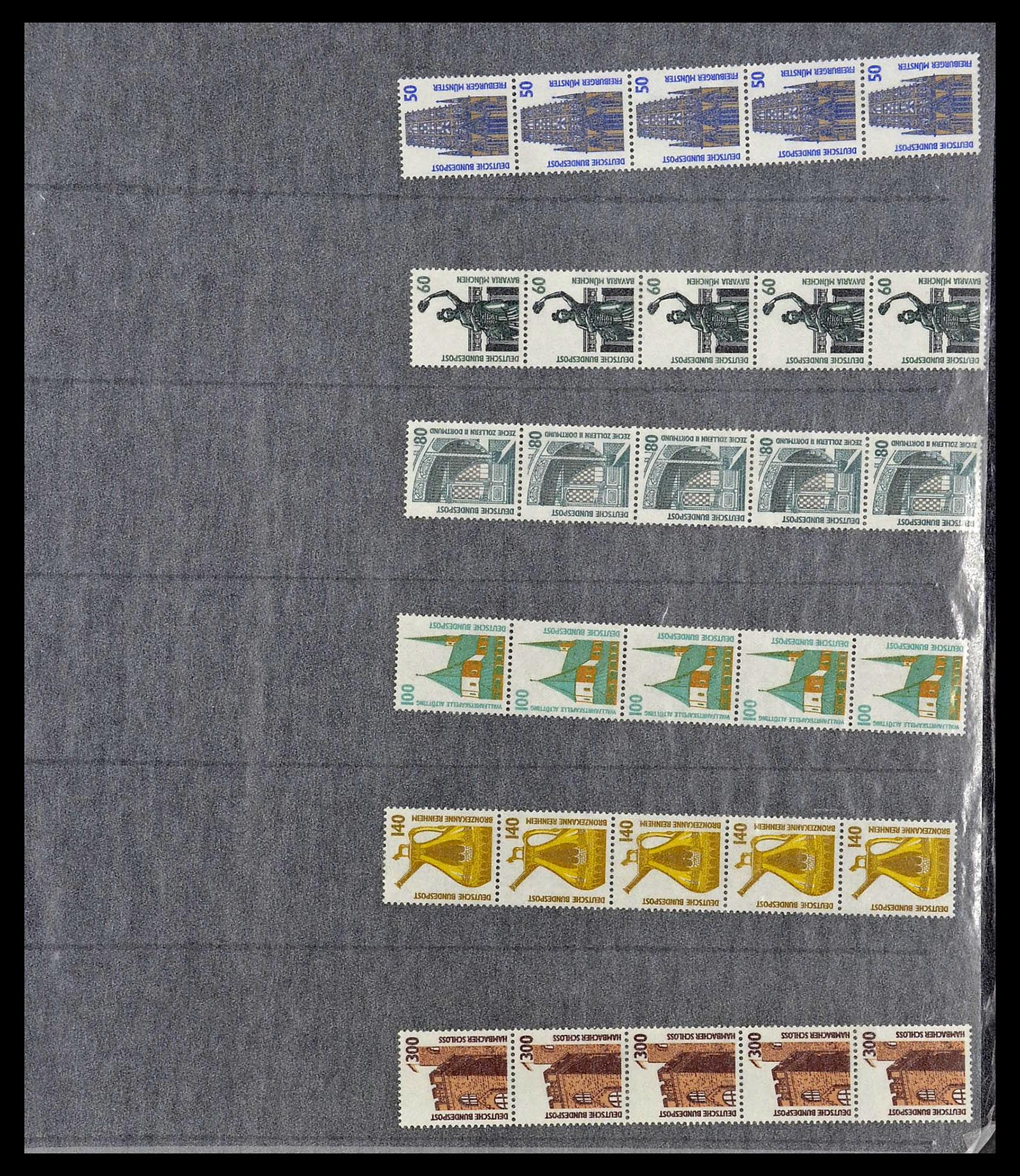 34461 028 - Stamp Collection 34461 Germany coil stamps 1910-2004.