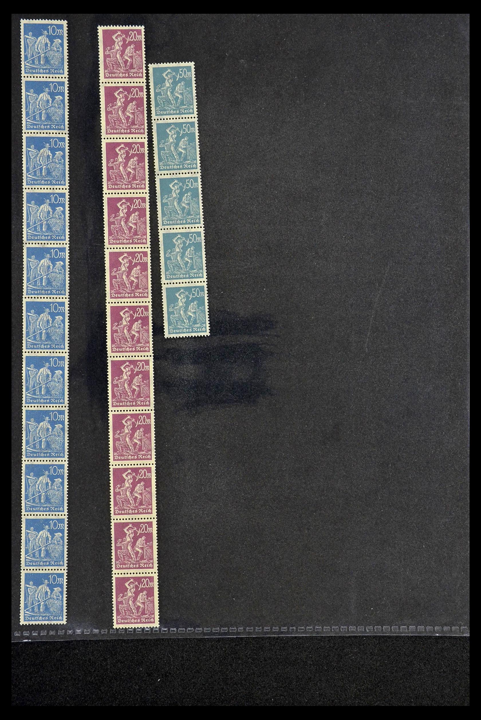 34461 030 - Postzegelverzameling 34461 Duitsland rolzegels 1910-2004.