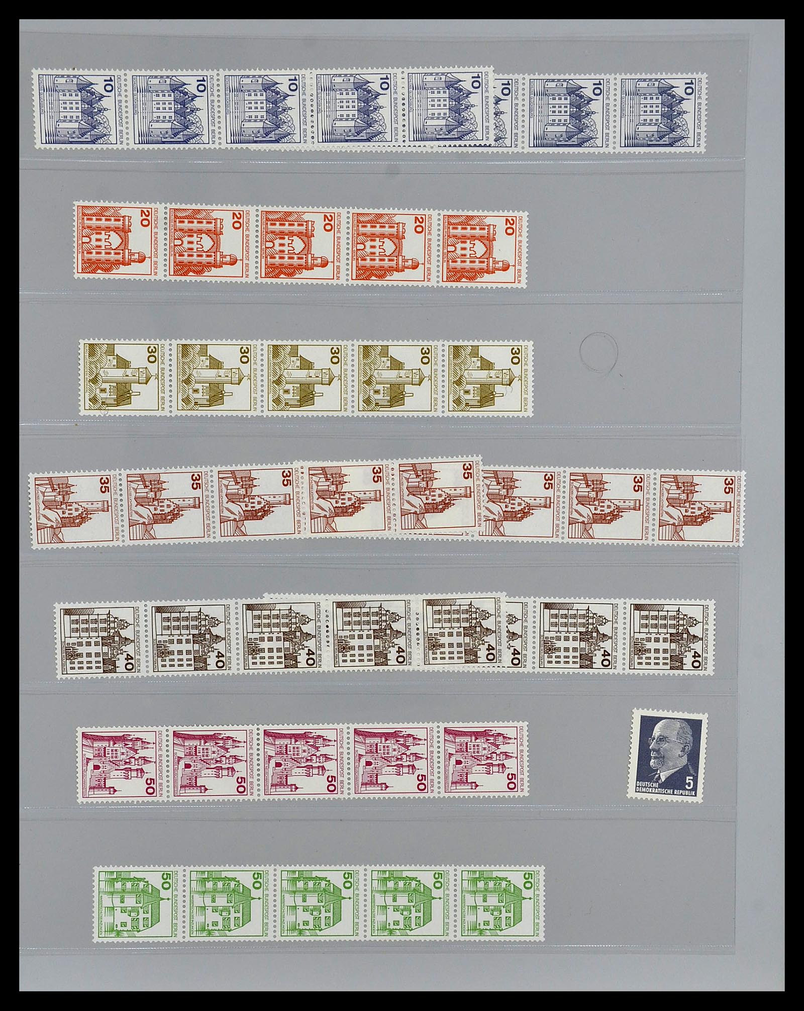 34461 034 - Stamp Collection 34461 Germany coil stamps 1910-2004.