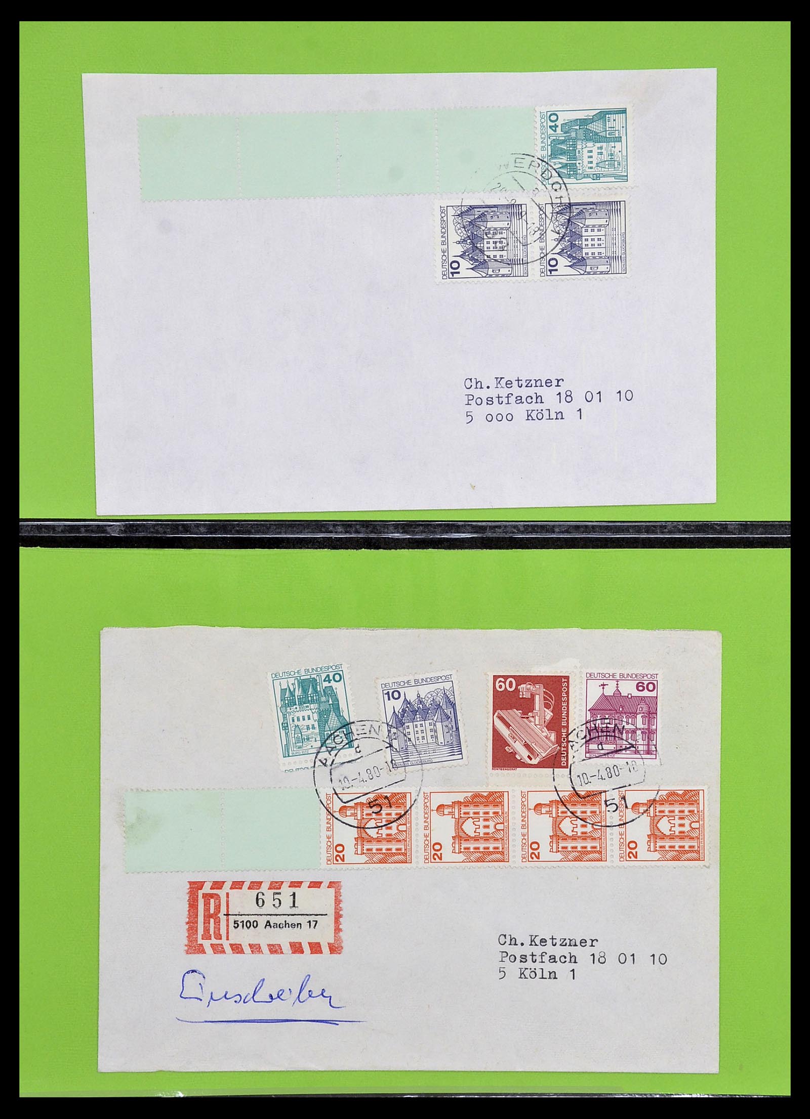 34461 036 - Stamp Collection 34461 Germany coil stamps 1910-2004.