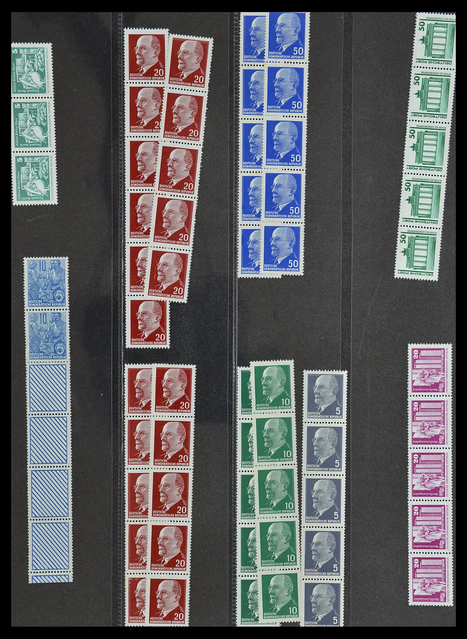 34461 040 - Stamp Collection 34461 Germany coil stamps 1910-2004.