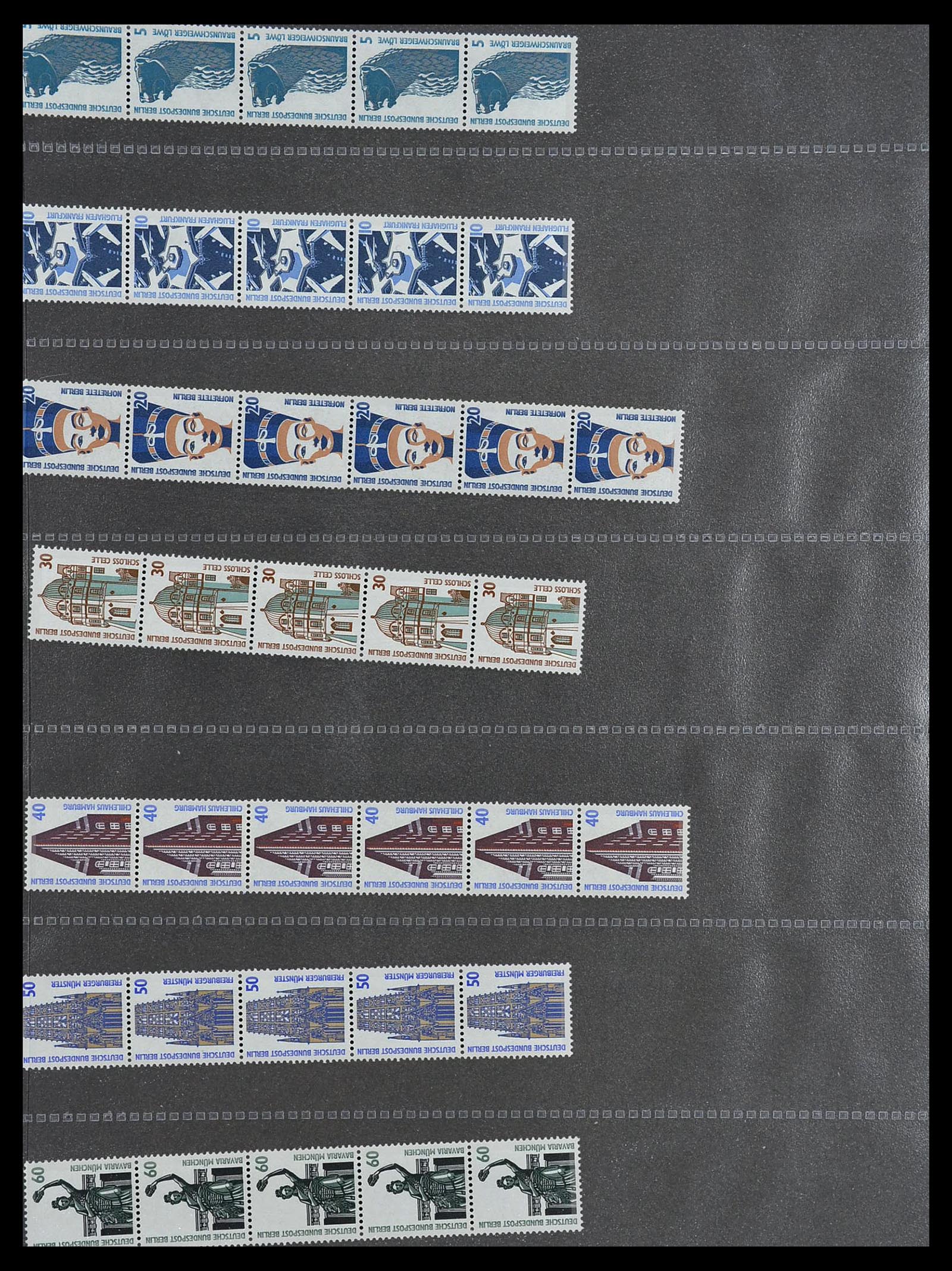 34461 046 - Stamp Collection 34461 Germany coil stamps 1910-2004.