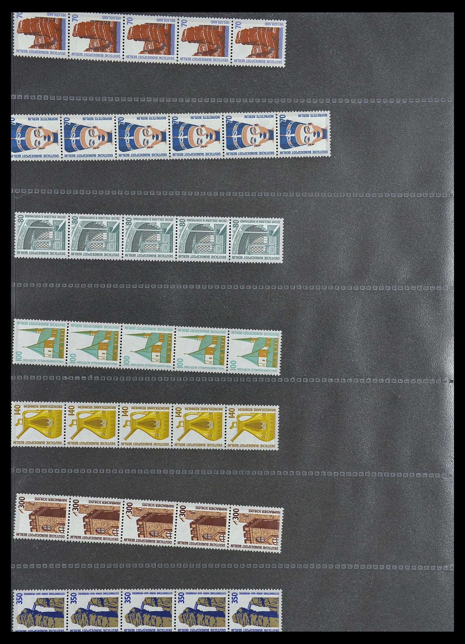 34461 047 - Stamp Collection 34461 Germany coil stamps 1910-2004.