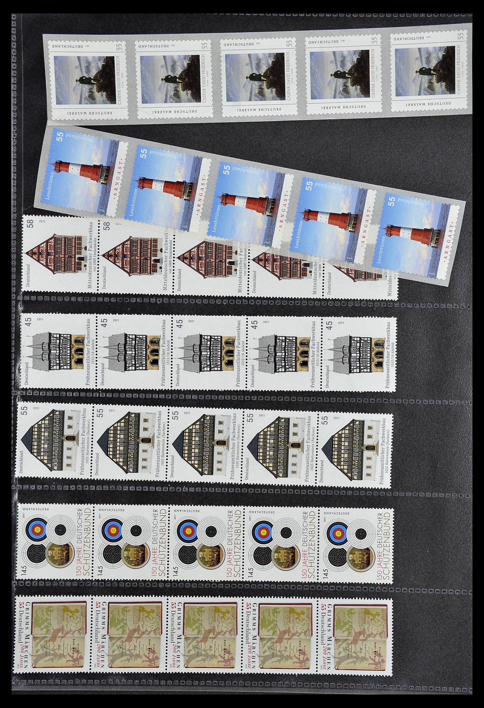 34461 048 - Postzegelverzameling 34461 Duitsland rolzegels 1910-2004.