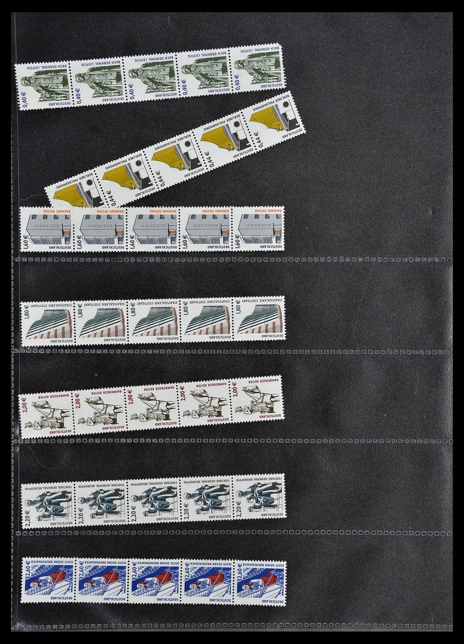 34461 049 - Stamp Collection 34461 Germany coil stamps 1910-2004.