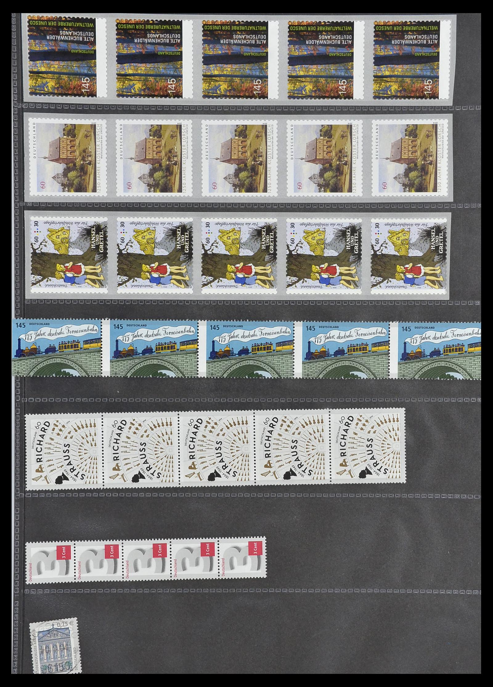 34461 050 - Postzegelverzameling 34461 Duitsland rolzegels 1910-2004.