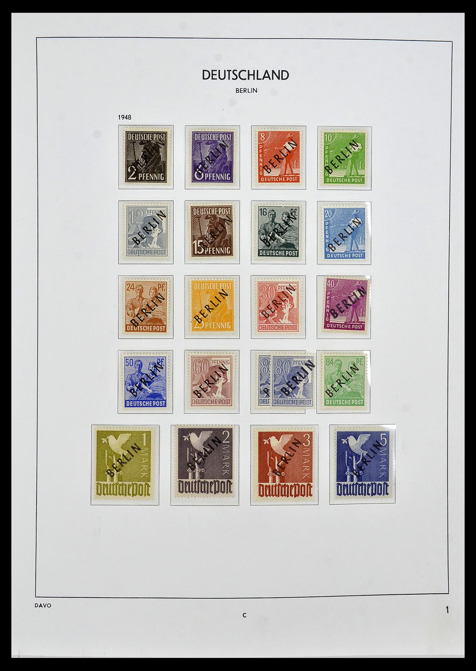 34462 001 - Stamp Collection 34462 Berlin 1948-1990.