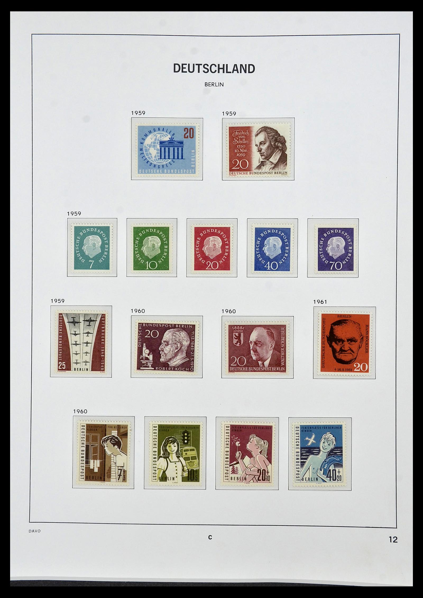 34462 012 - Stamp Collection 34462 Berlin 1948-1990.