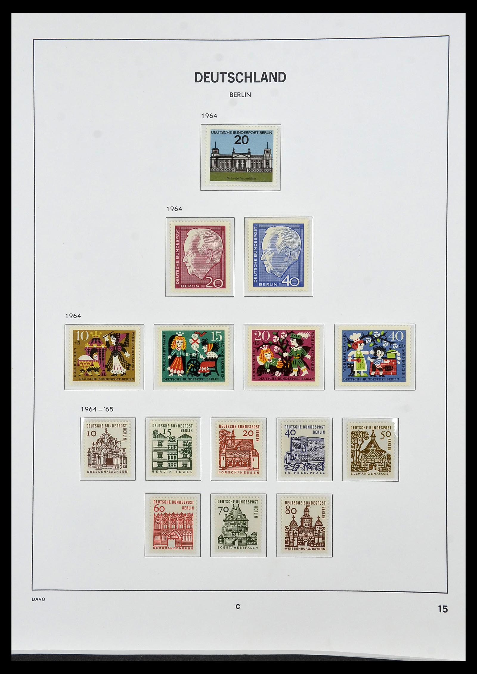 34462 015 - Stamp Collection 34462 Berlin 1948-1990.