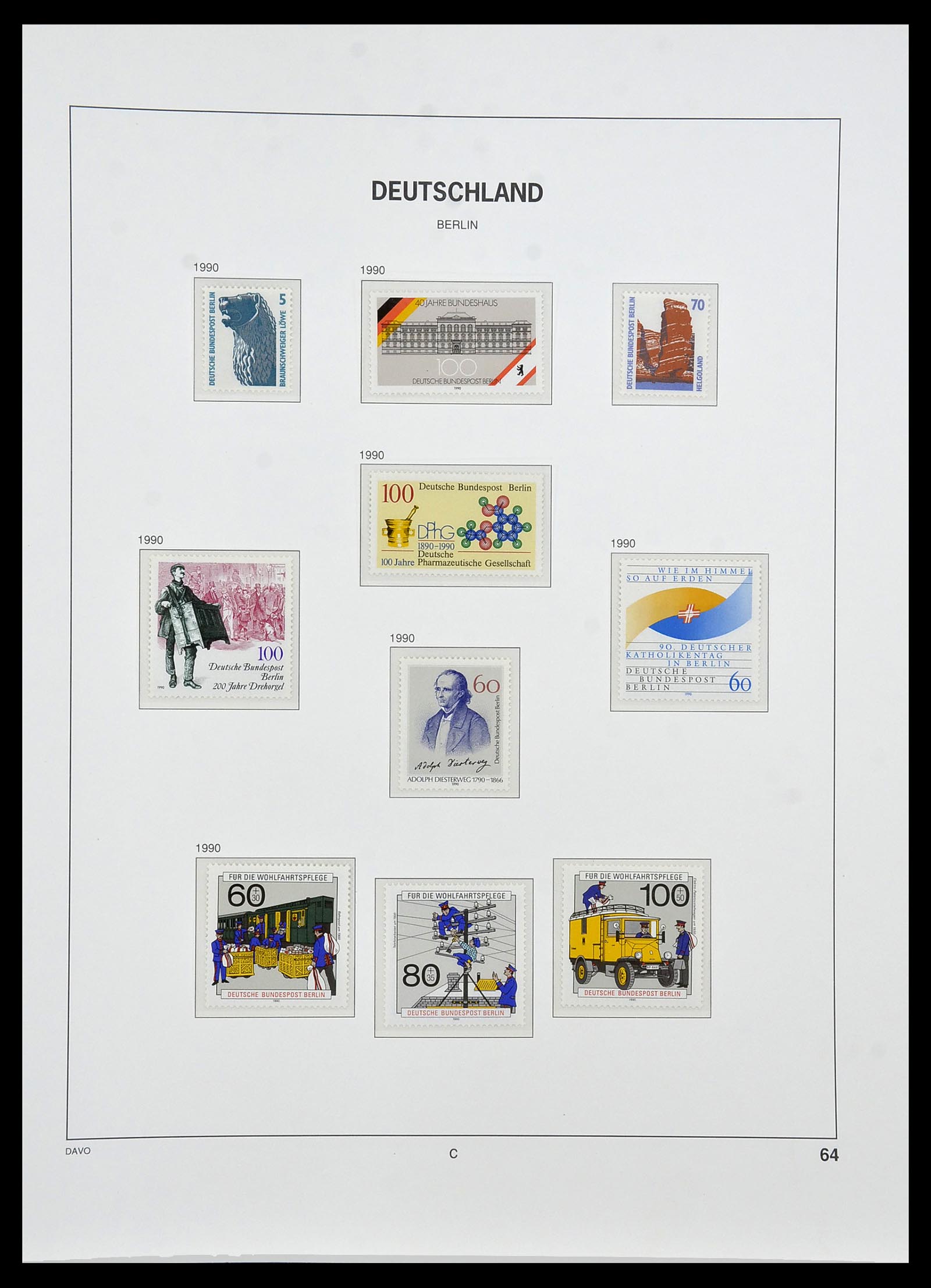 34462 064 - Stamp Collection 34462 Berlin 1948-1990.