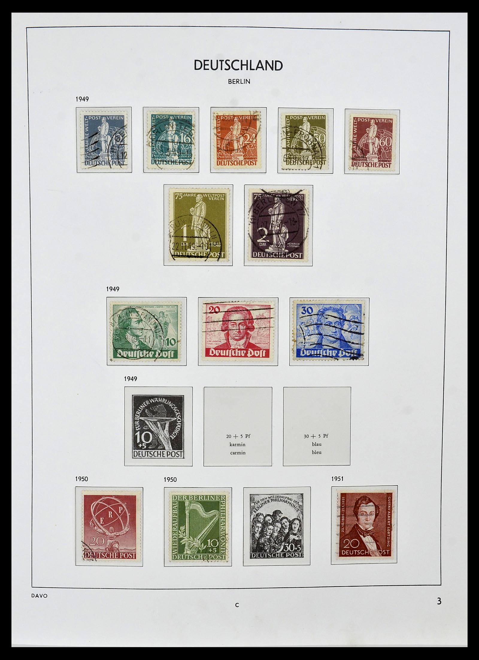 34464 003 - Postzegelverzameling 34464 Berlijn 1948-1990.