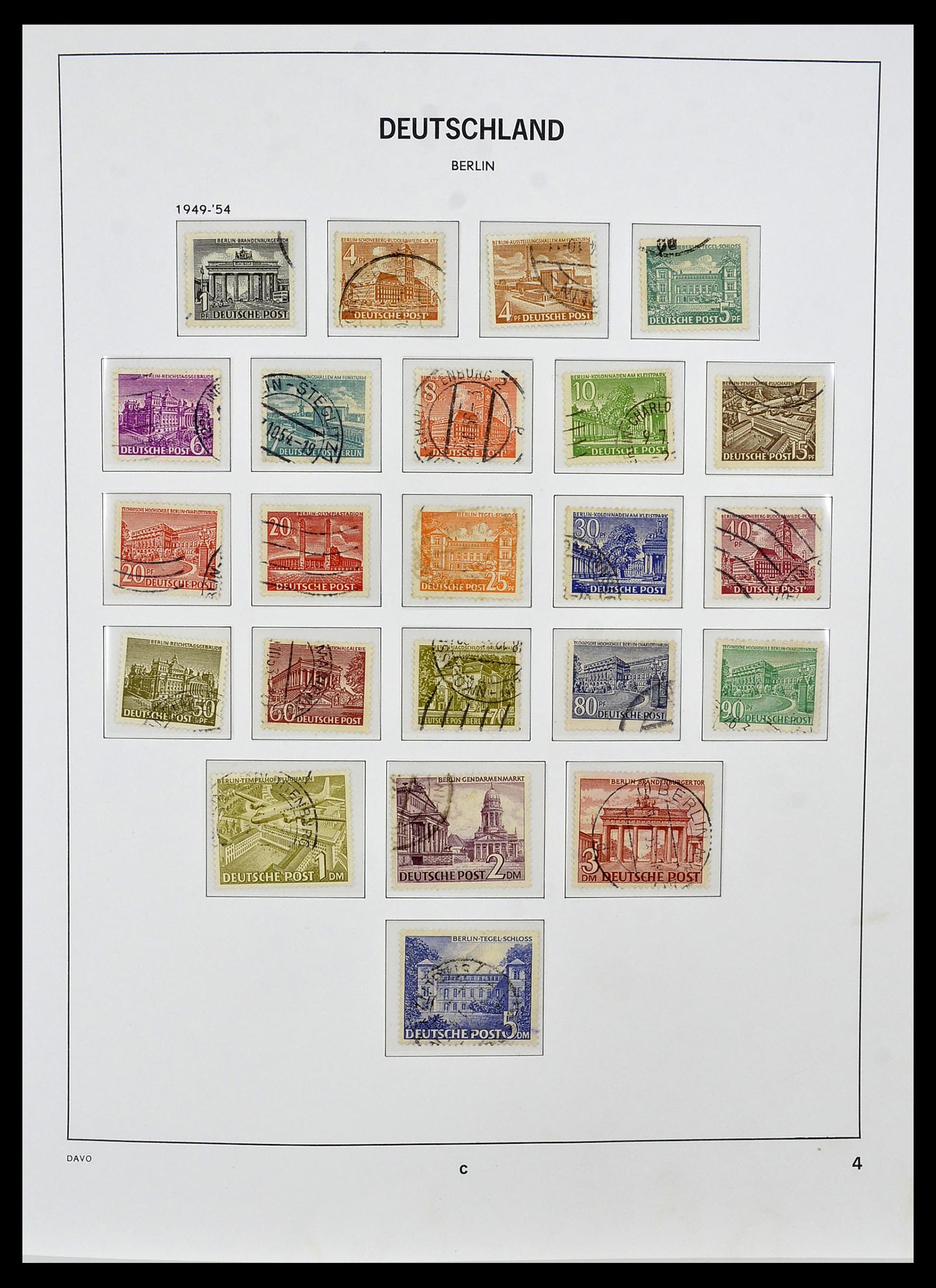 34464 004 - Postzegelverzameling 34464 Berlijn 1948-1990.