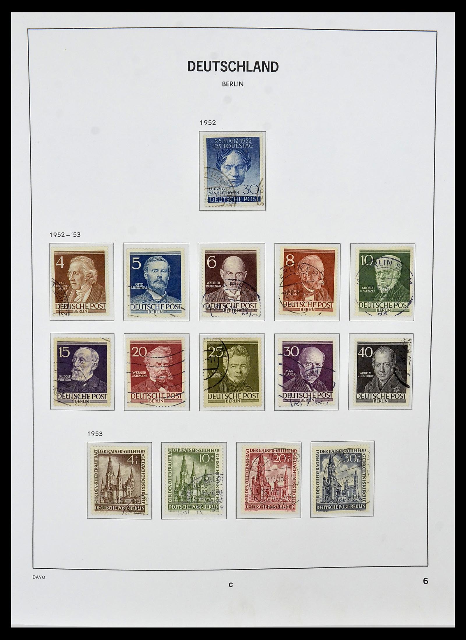 34464 006 - Postzegelverzameling 34464 Berlijn 1948-1990.