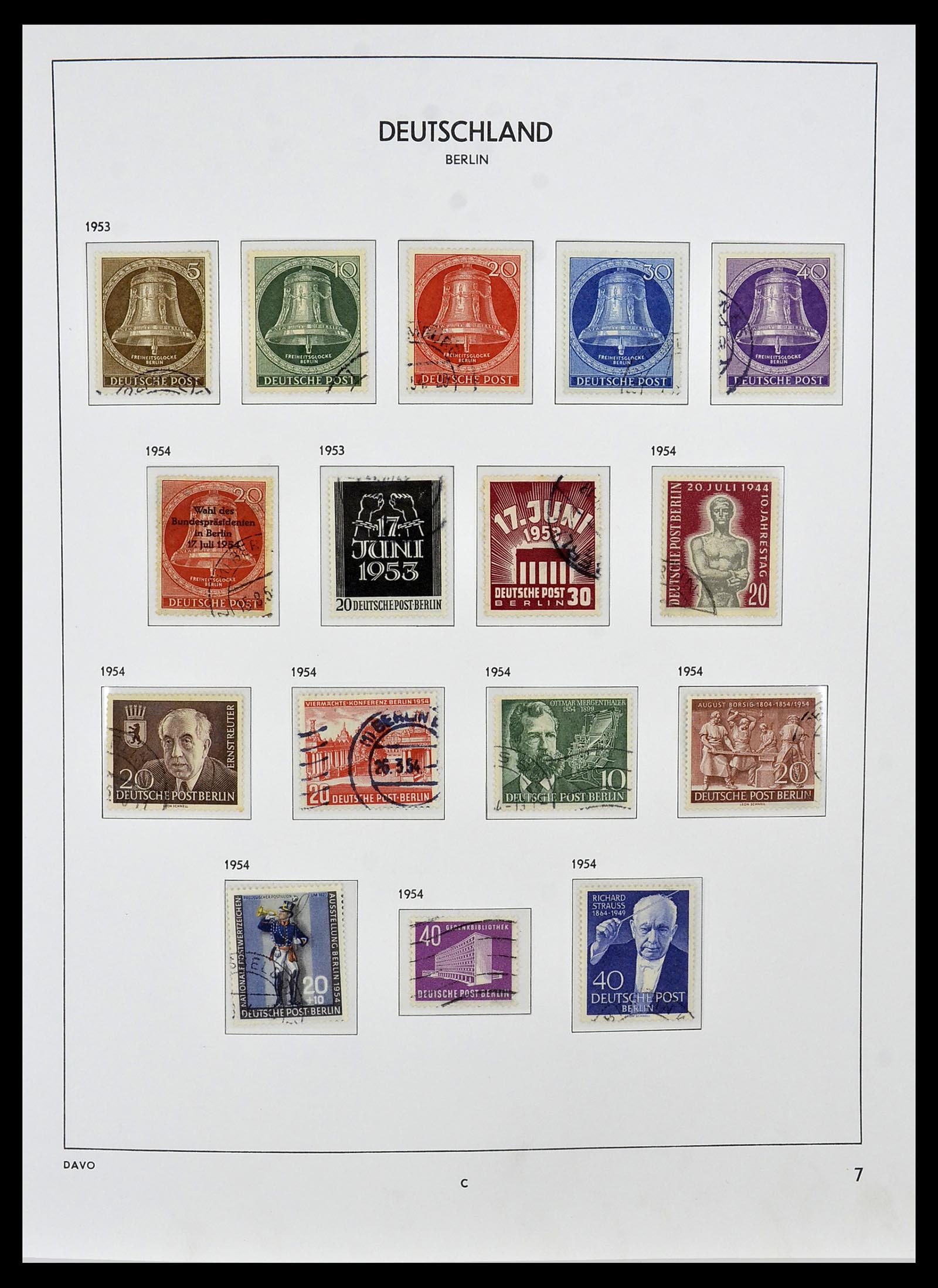 34464 007 - Postzegelverzameling 34464 Berlijn 1948-1990.