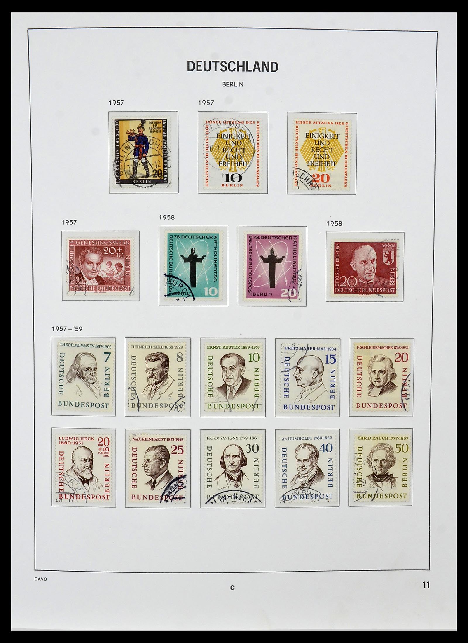 34464 011 - Postzegelverzameling 34464 Berlijn 1948-1990.