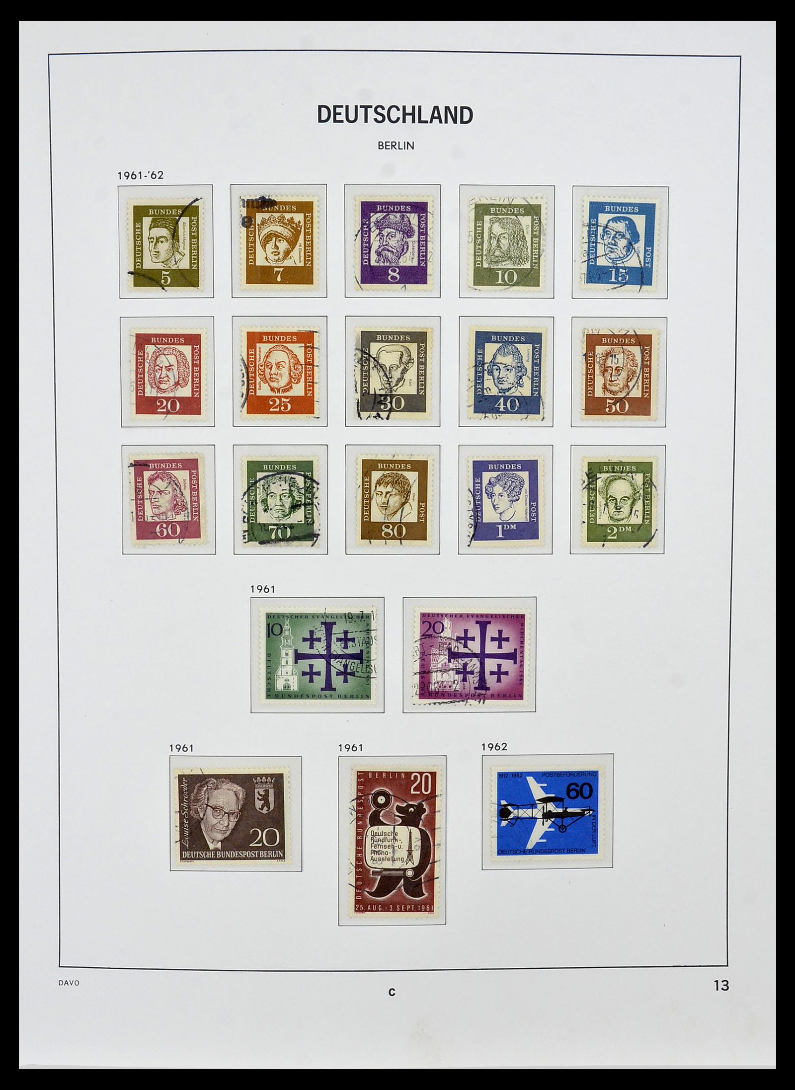 34464 013 - Postzegelverzameling 34464 Berlijn 1948-1990.