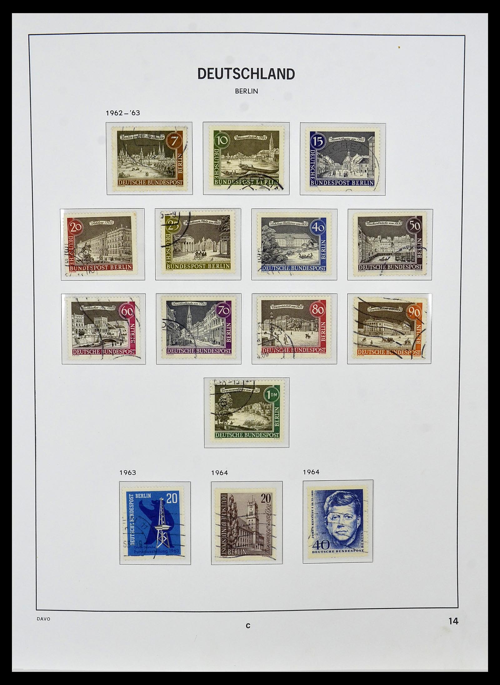 34464 014 - Postzegelverzameling 34464 Berlijn 1948-1990.