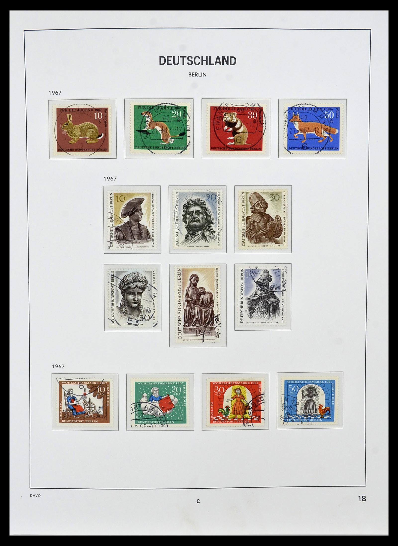 34464 018 - Postzegelverzameling 34464 Berlijn 1948-1990.