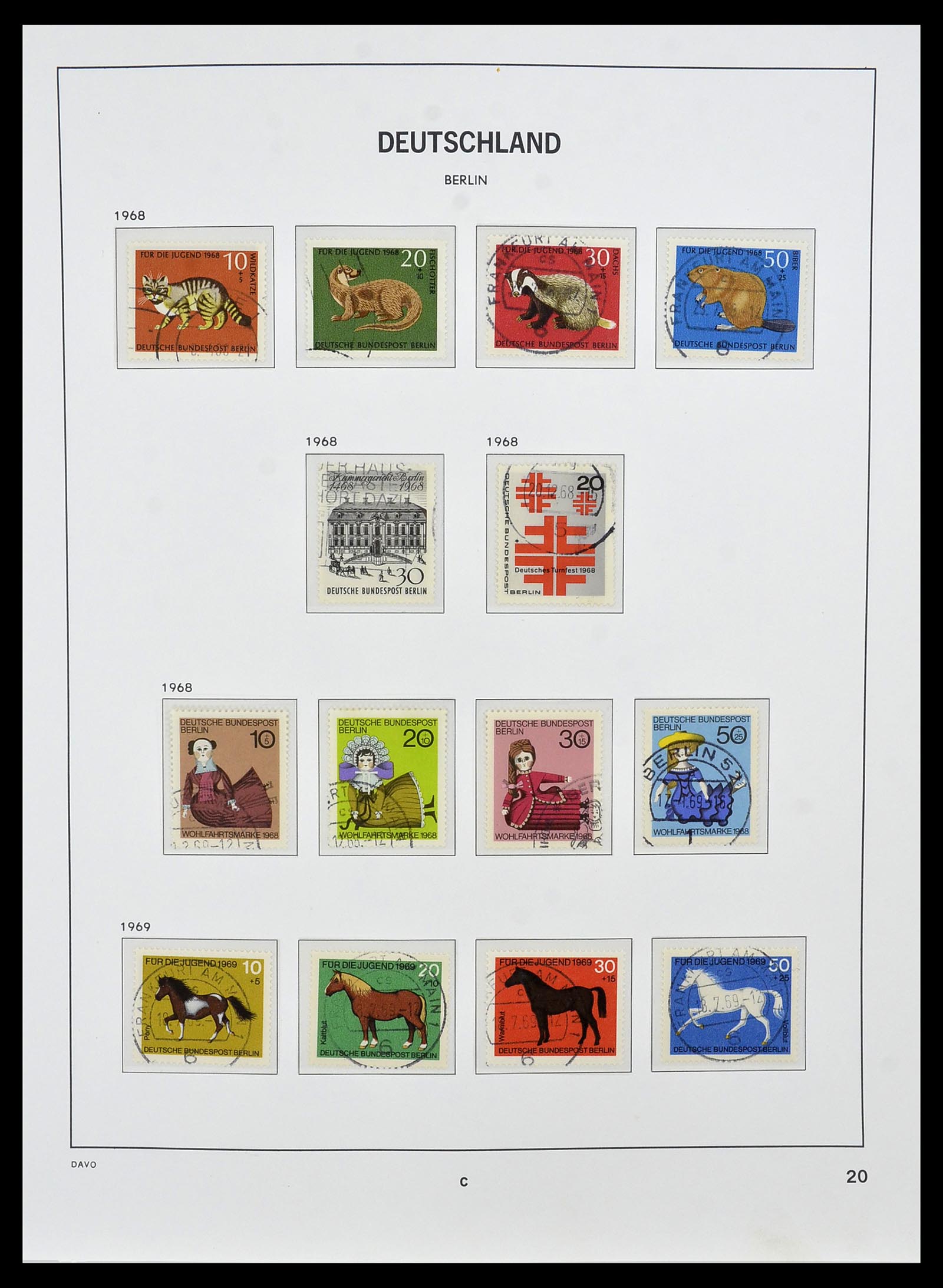34464 020 - Postzegelverzameling 34464 Berlijn 1948-1990.