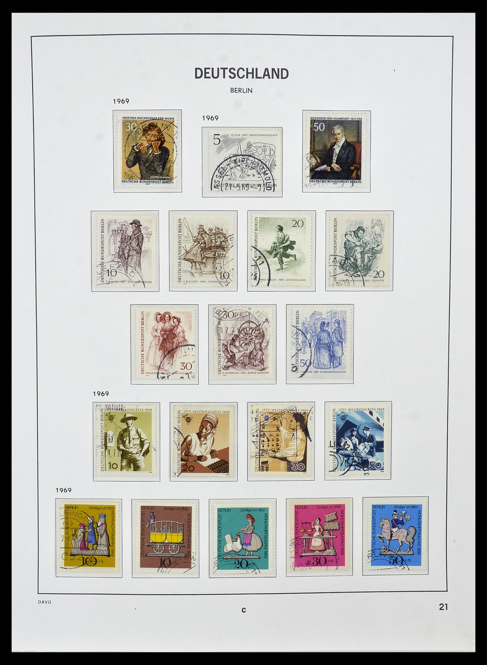 34464 021 - Postzegelverzameling 34464 Berlijn 1948-1990.