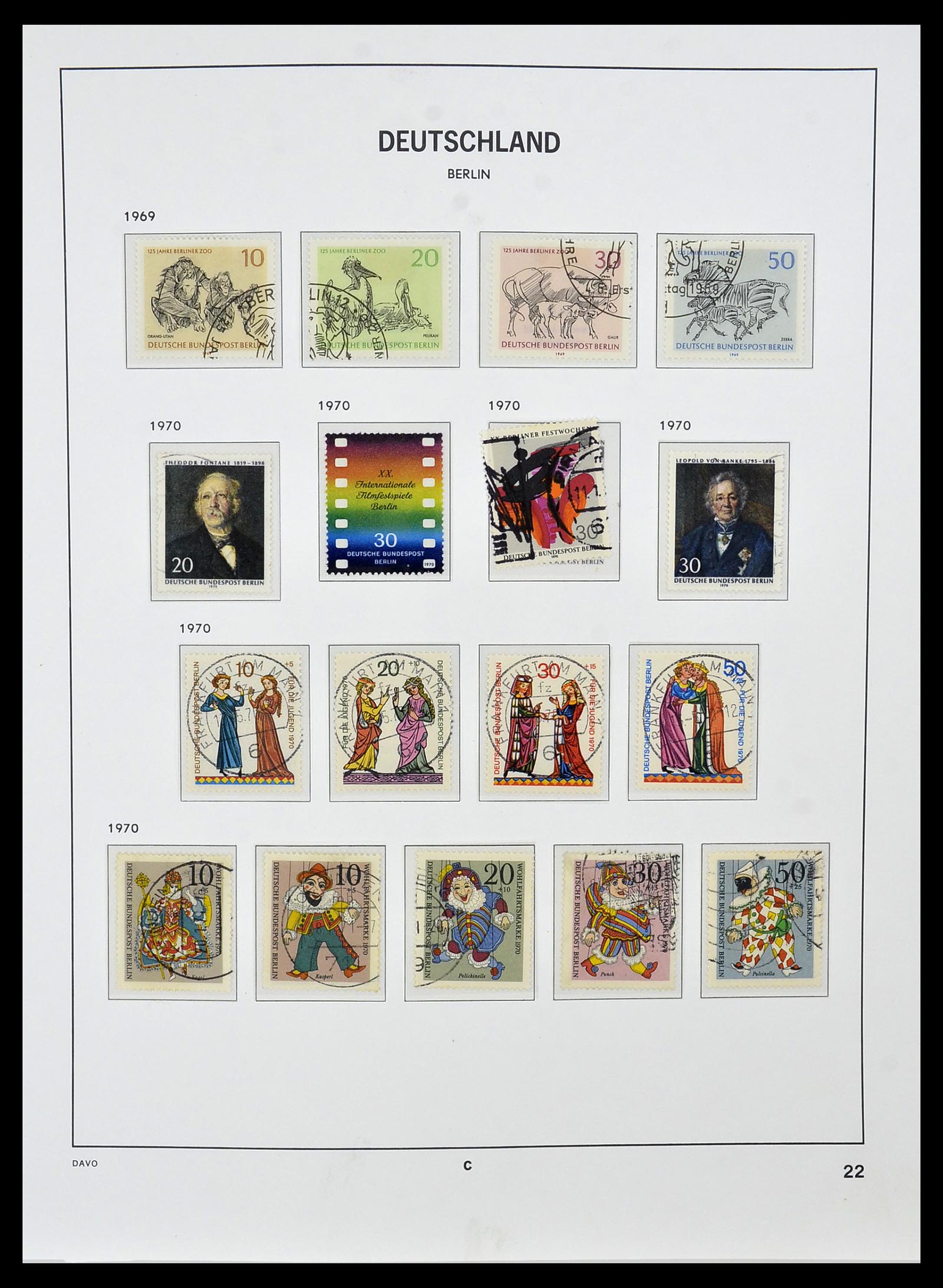 34464 022 - Postzegelverzameling 34464 Berlijn 1948-1990.