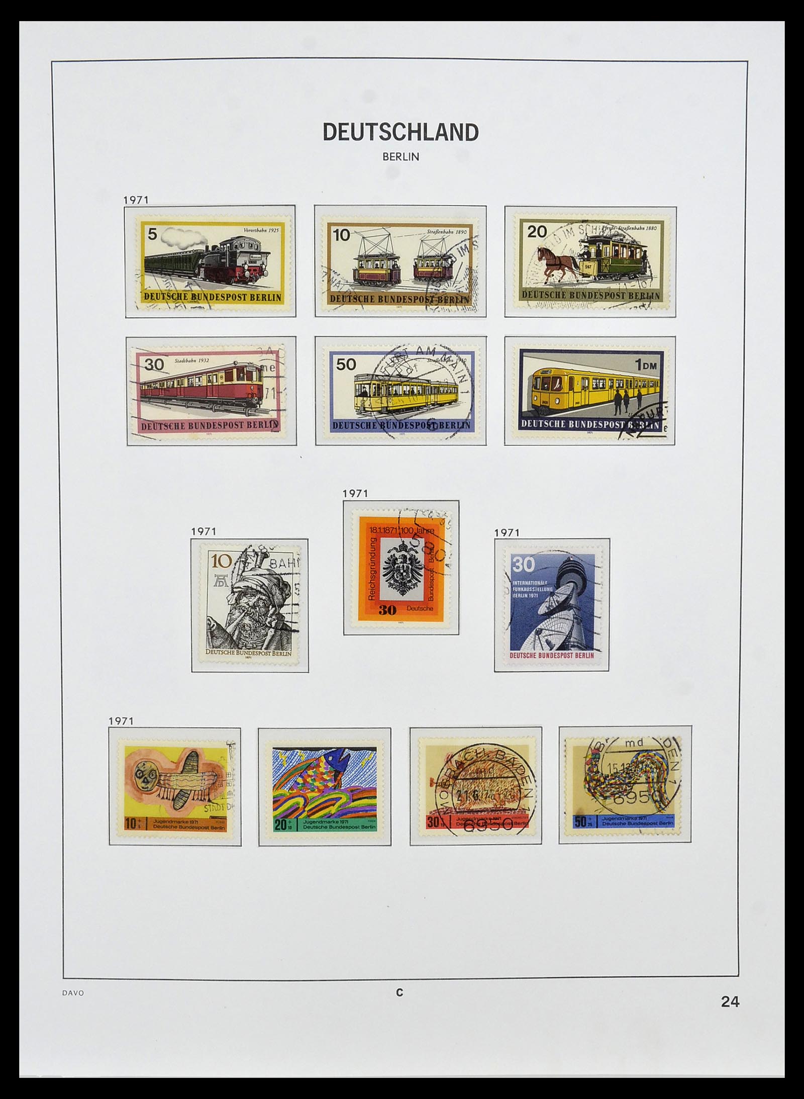34464 024 - Postzegelverzameling 34464 Berlijn 1948-1990.