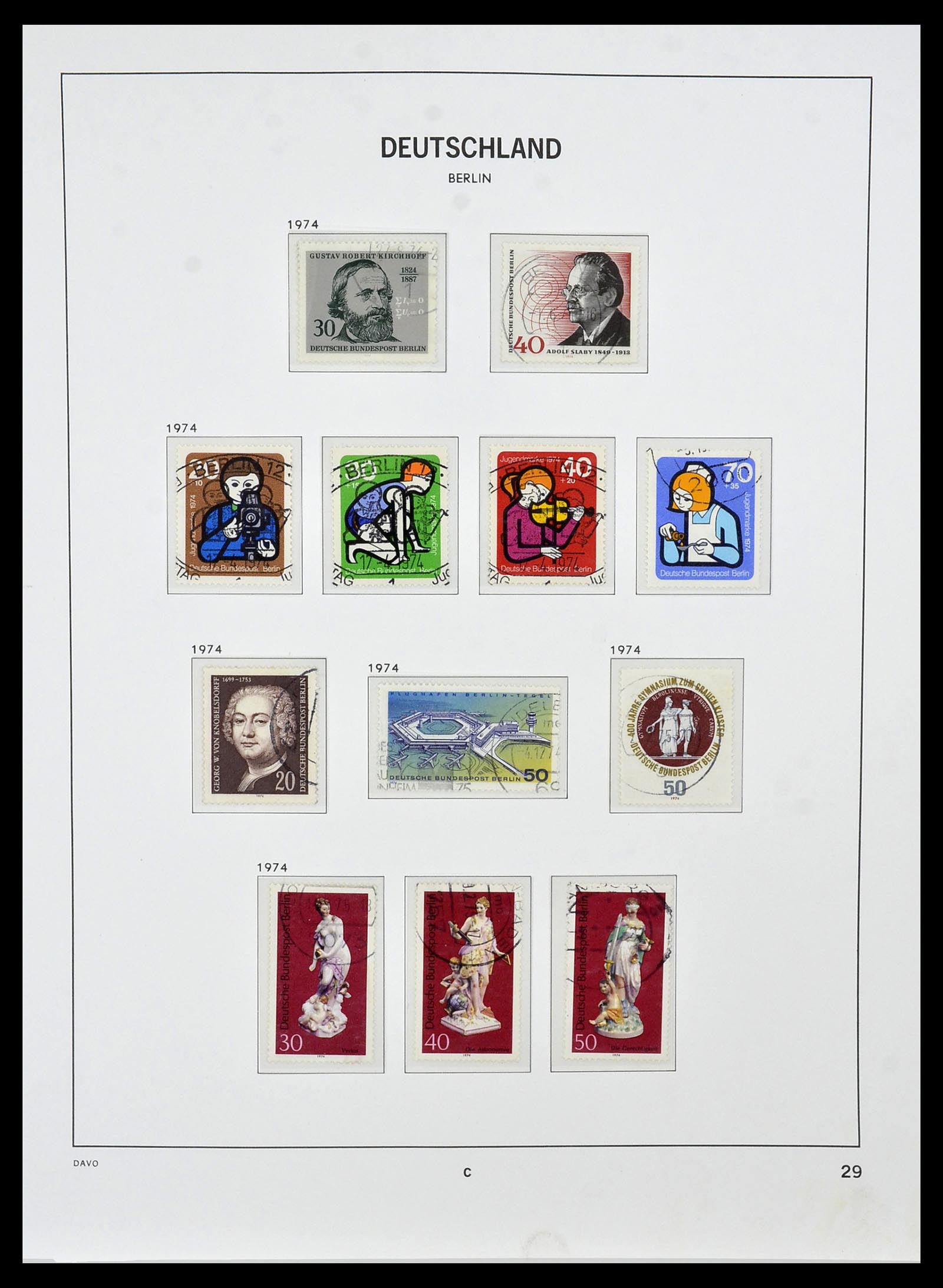 34464 029 - Postzegelverzameling 34464 Berlijn 1948-1990.