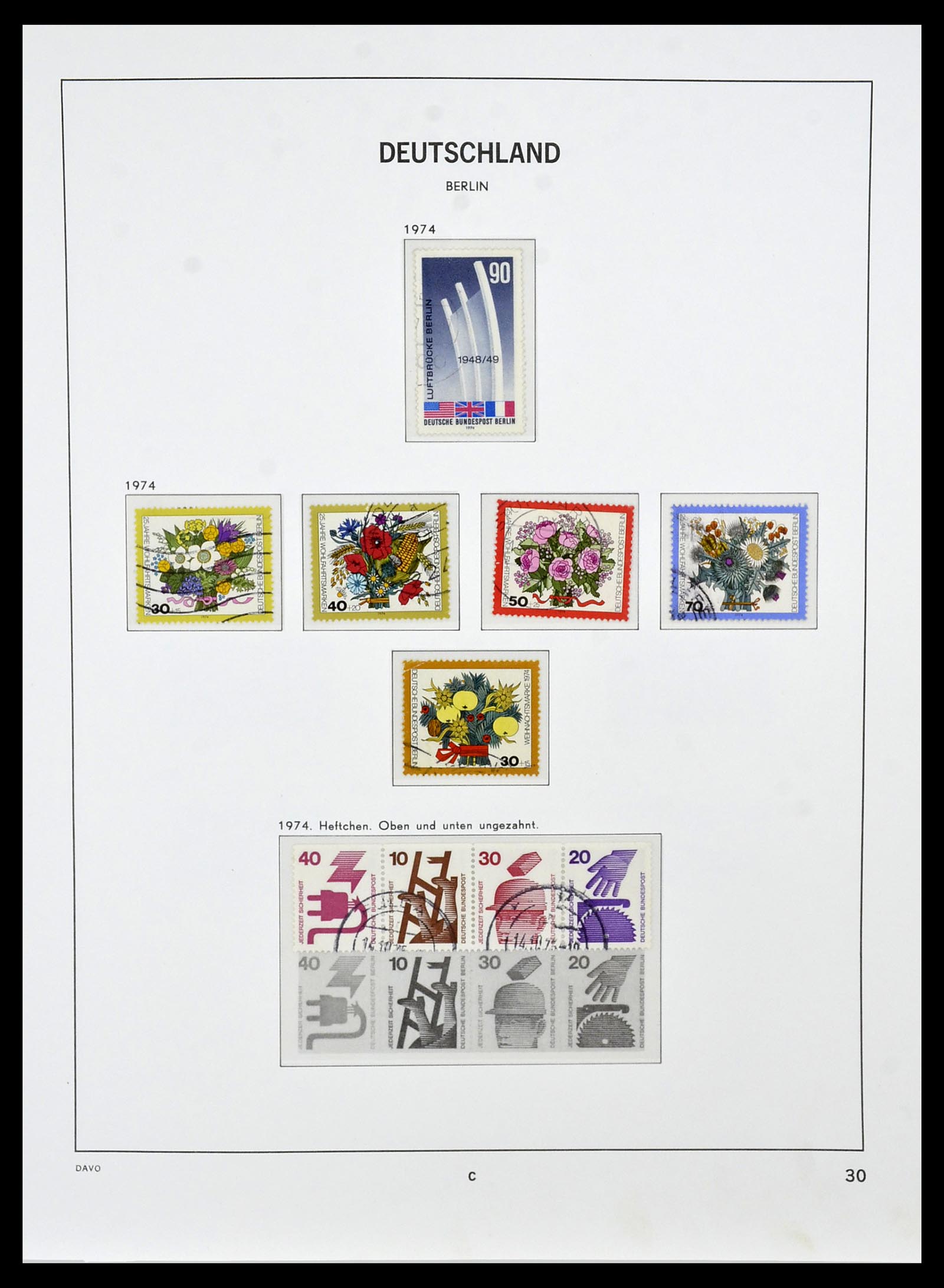 34464 030 - Postzegelverzameling 34464 Berlijn 1948-1990.