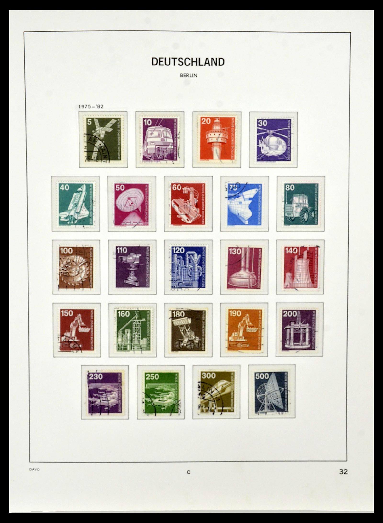 34464 032 - Postzegelverzameling 34464 Berlijn 1948-1990.