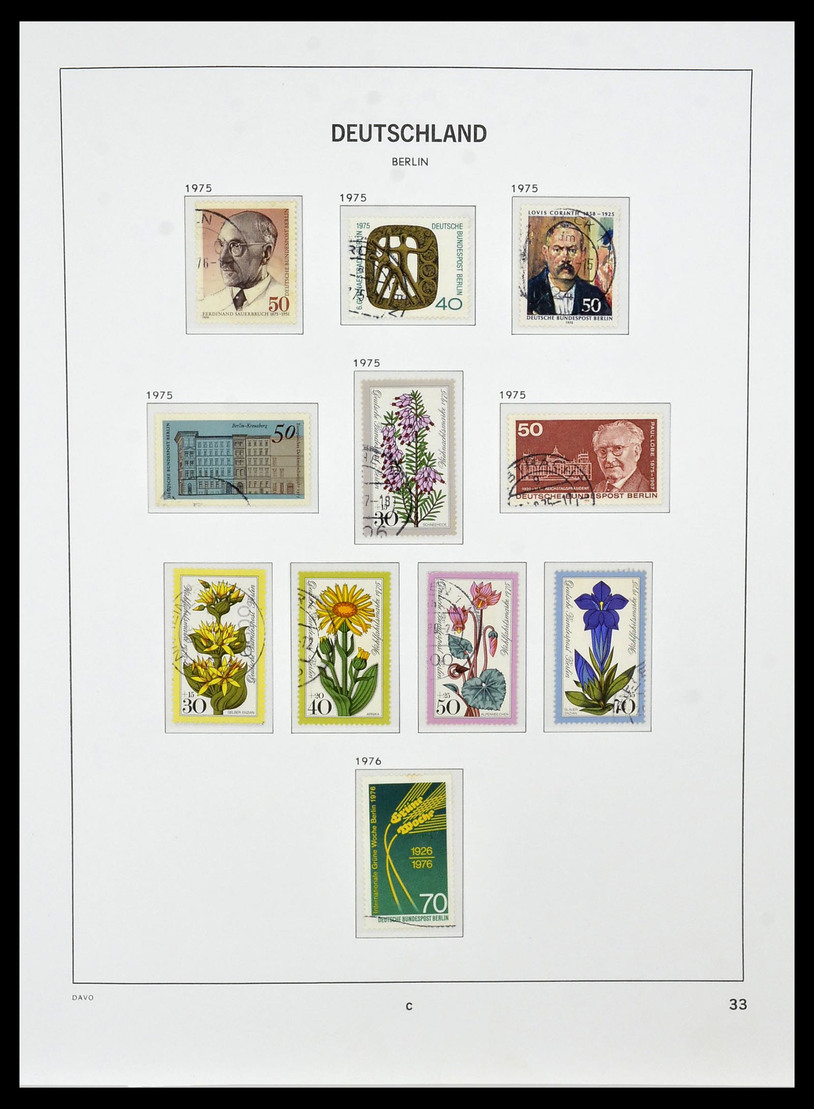 34464 033 - Postzegelverzameling 34464 Berlijn 1948-1990.