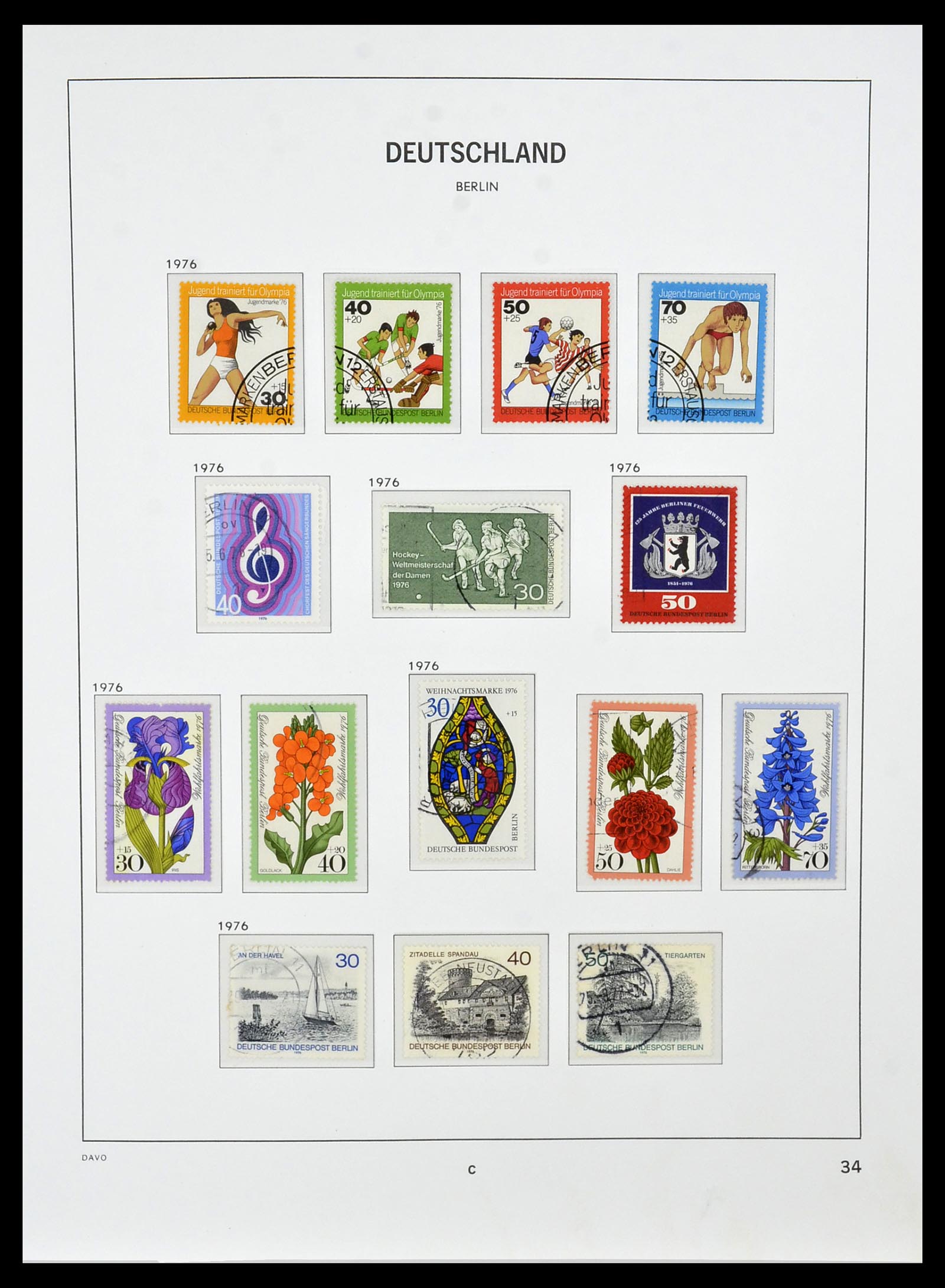 34464 034 - Postzegelverzameling 34464 Berlijn 1948-1990.
