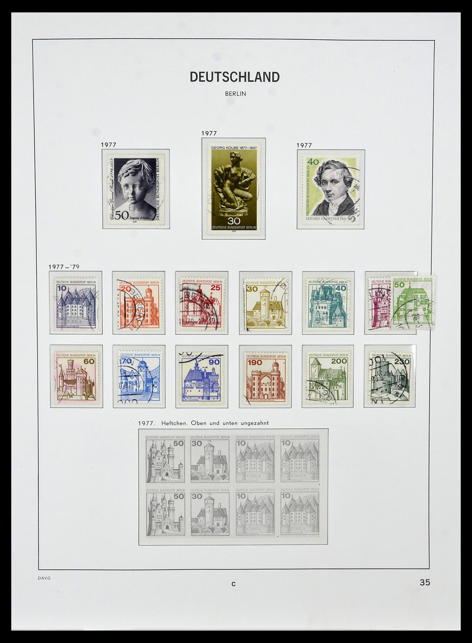 34464 035 - Postzegelverzameling 34464 Berlijn 1948-1990.