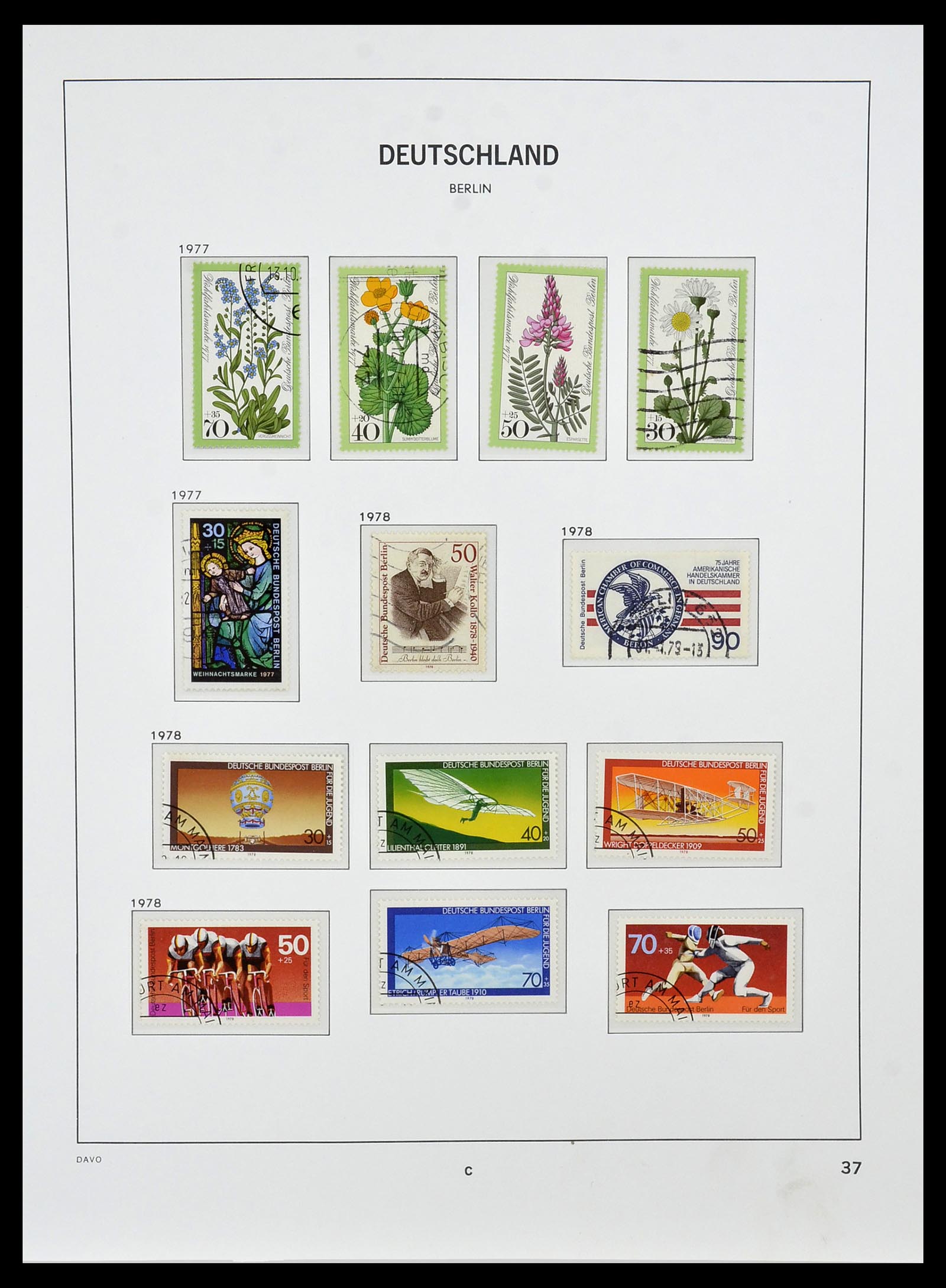 34464 037 - Postzegelverzameling 34464 Berlijn 1948-1990.