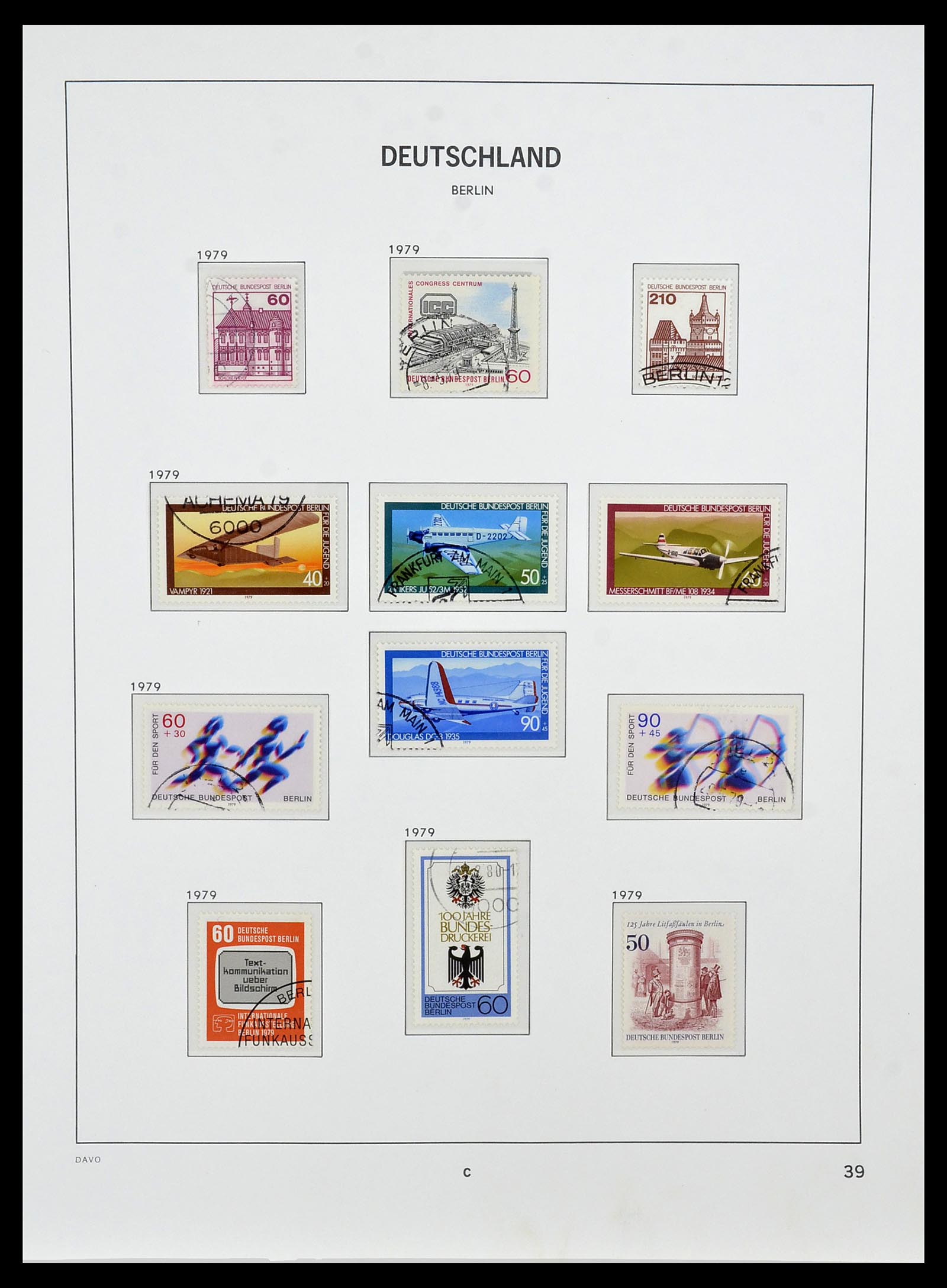 34464 039 - Postzegelverzameling 34464 Berlijn 1948-1990.