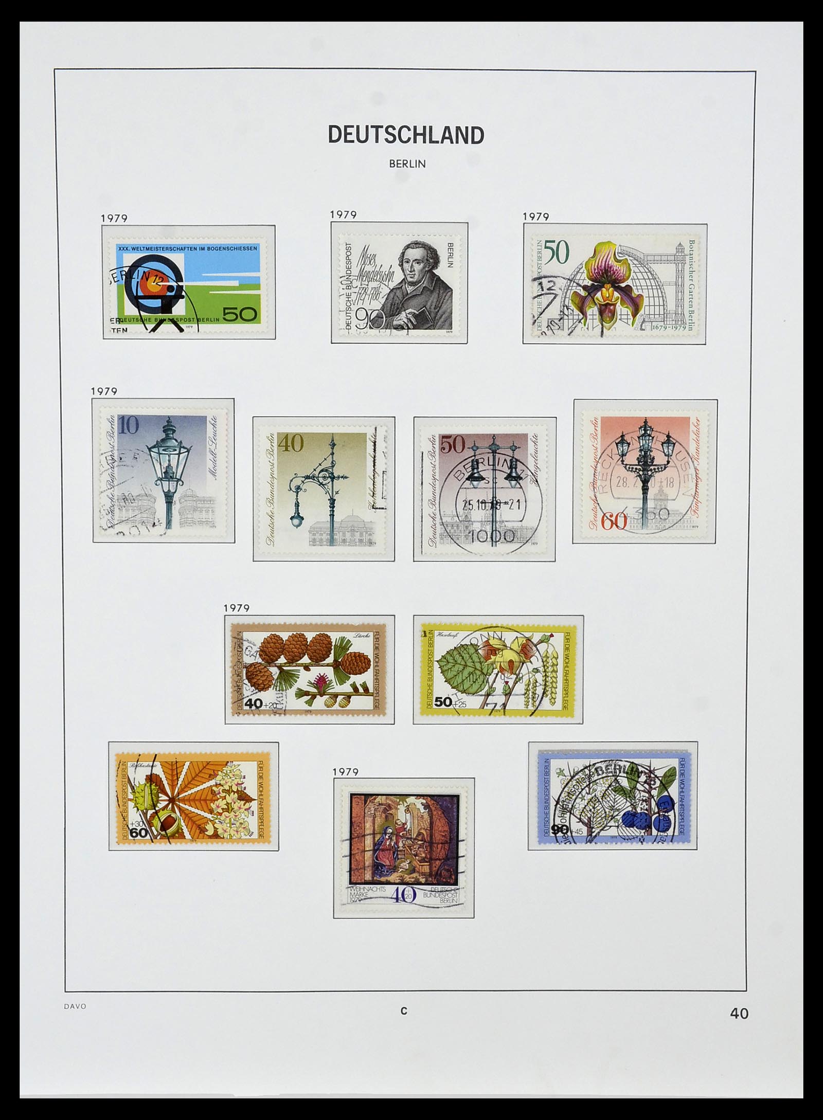 34464 040 - Postzegelverzameling 34464 Berlijn 1948-1990.